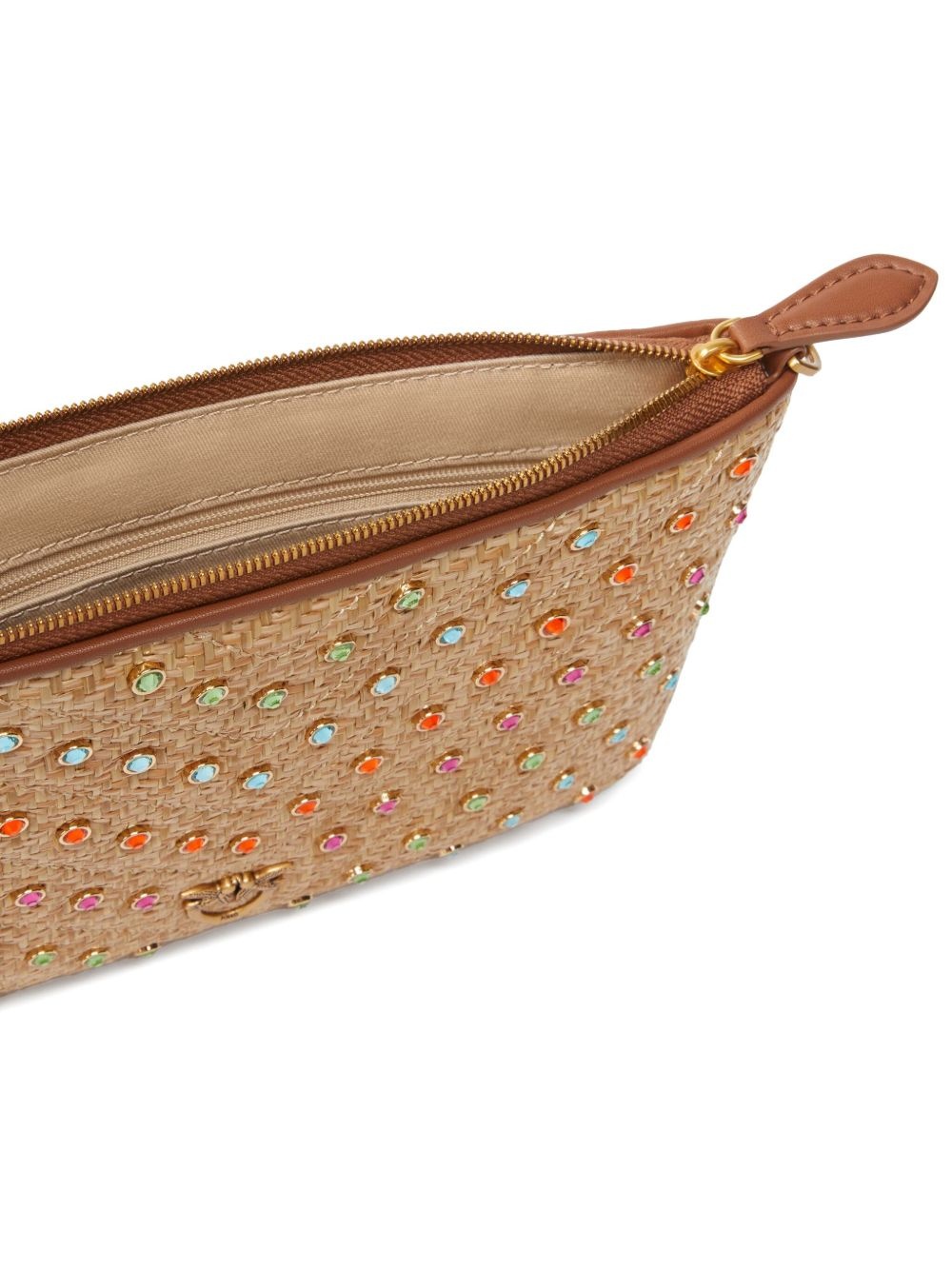 rhinestone-embellished clutch bag - 4