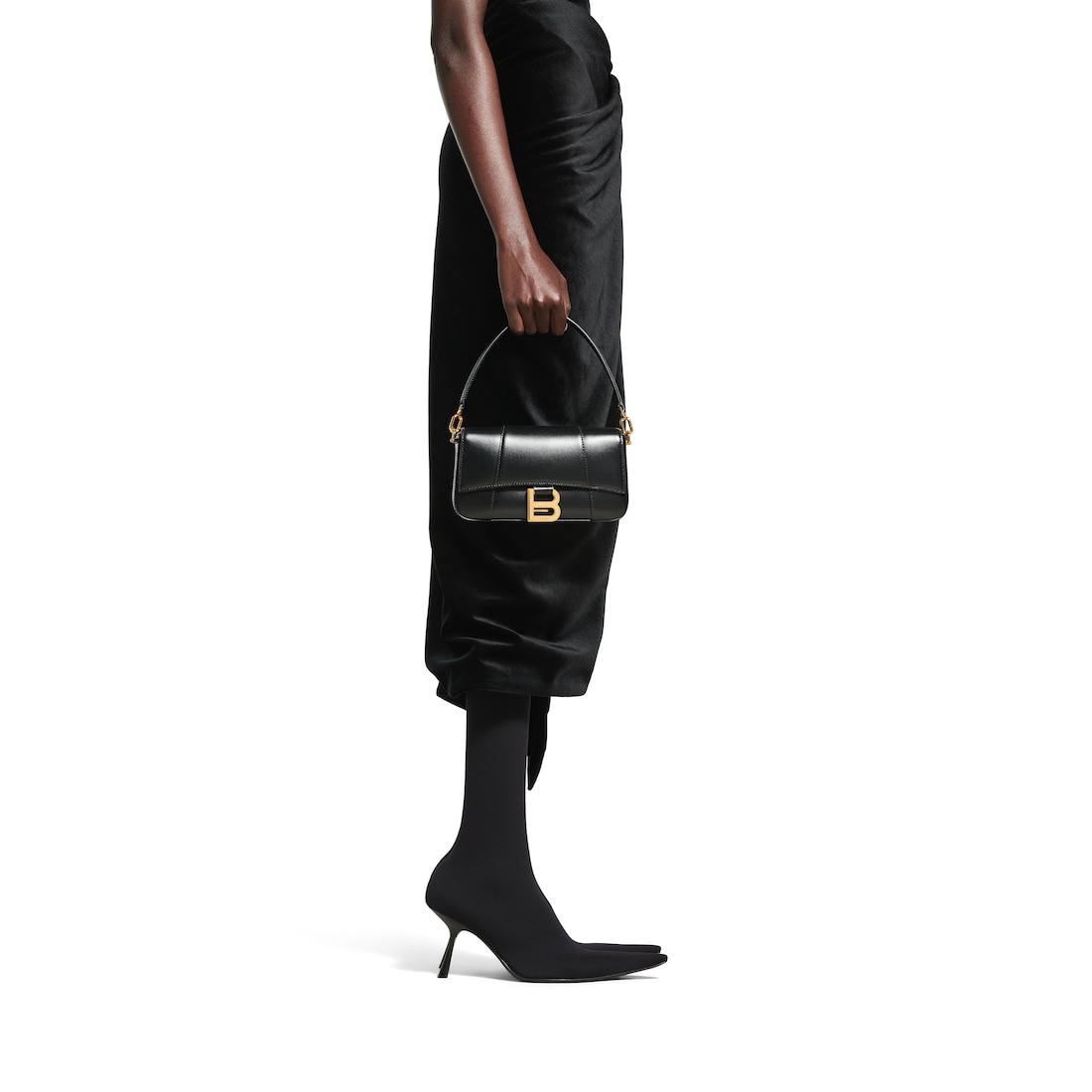Women's Hourglass Small Sling Bag  in Black - 8