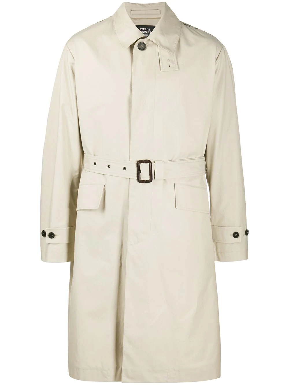 belted trench coat - 1