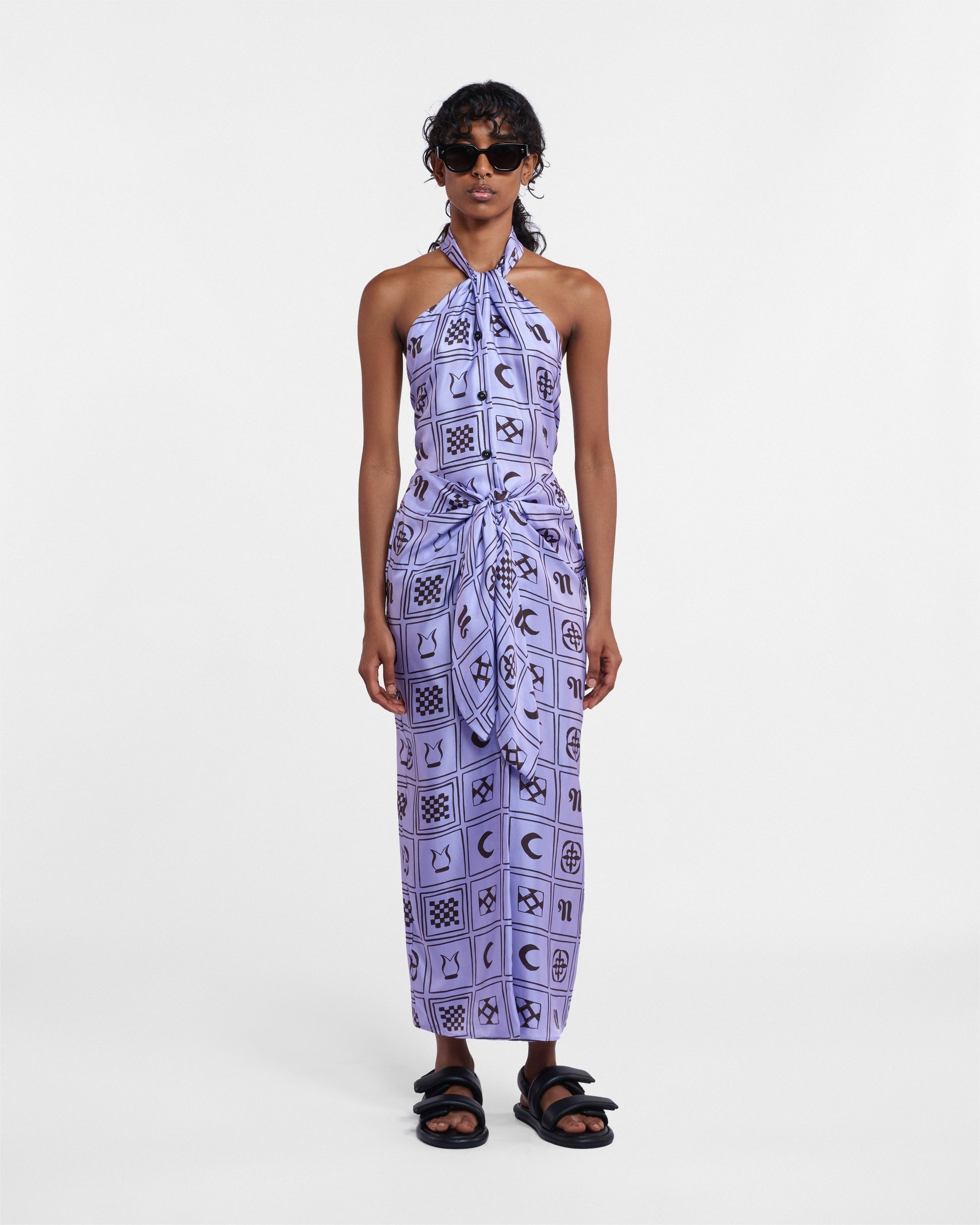 Printed Silk-Twill Top - 2