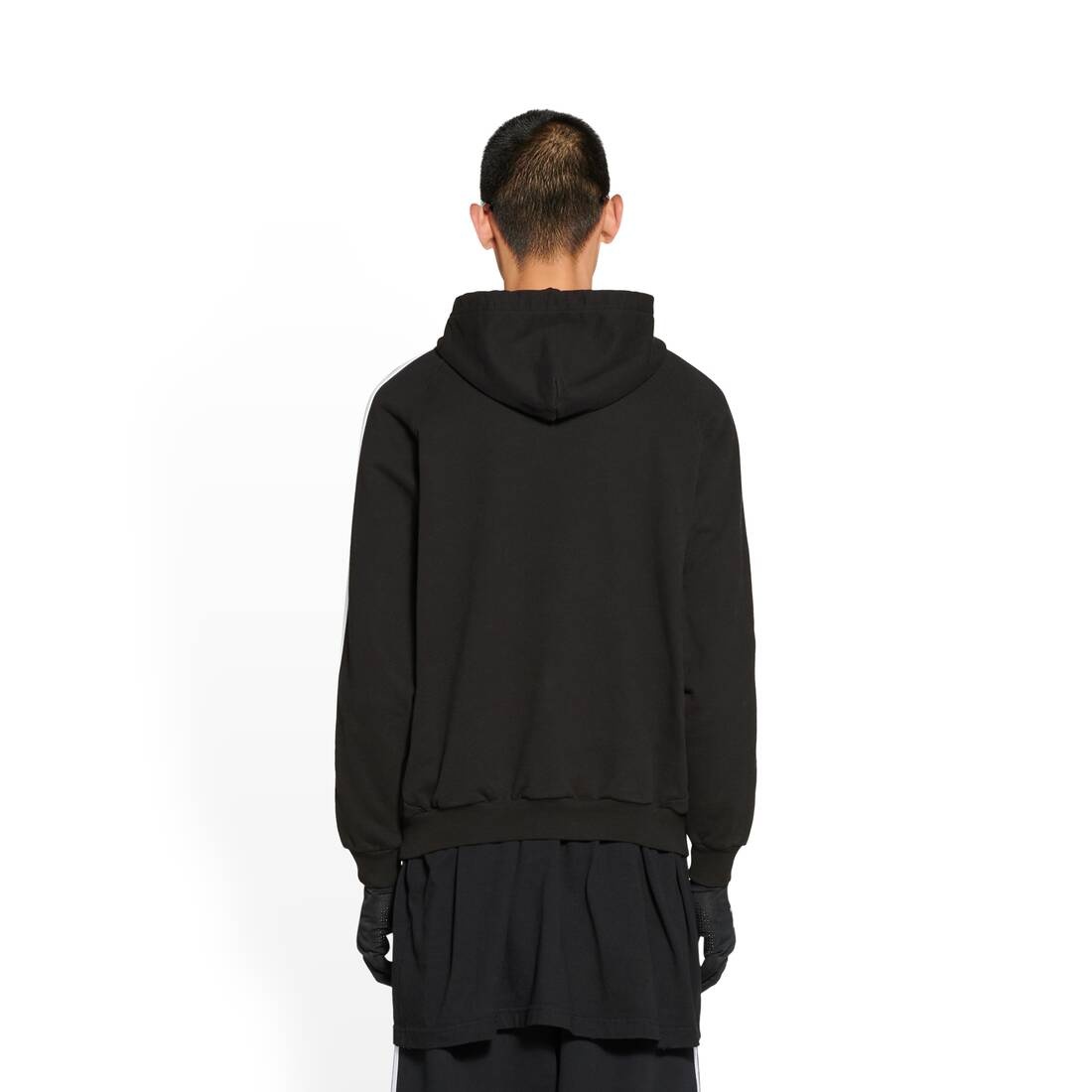 Women's Balenciaga / Adidas Hoodie Small Fit in Black - 3