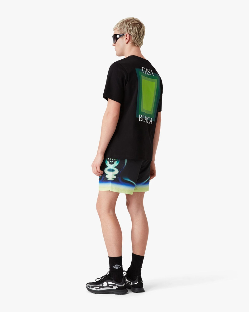 Sporchid Black Printed Swim Shorts | Casablanca Paris 3