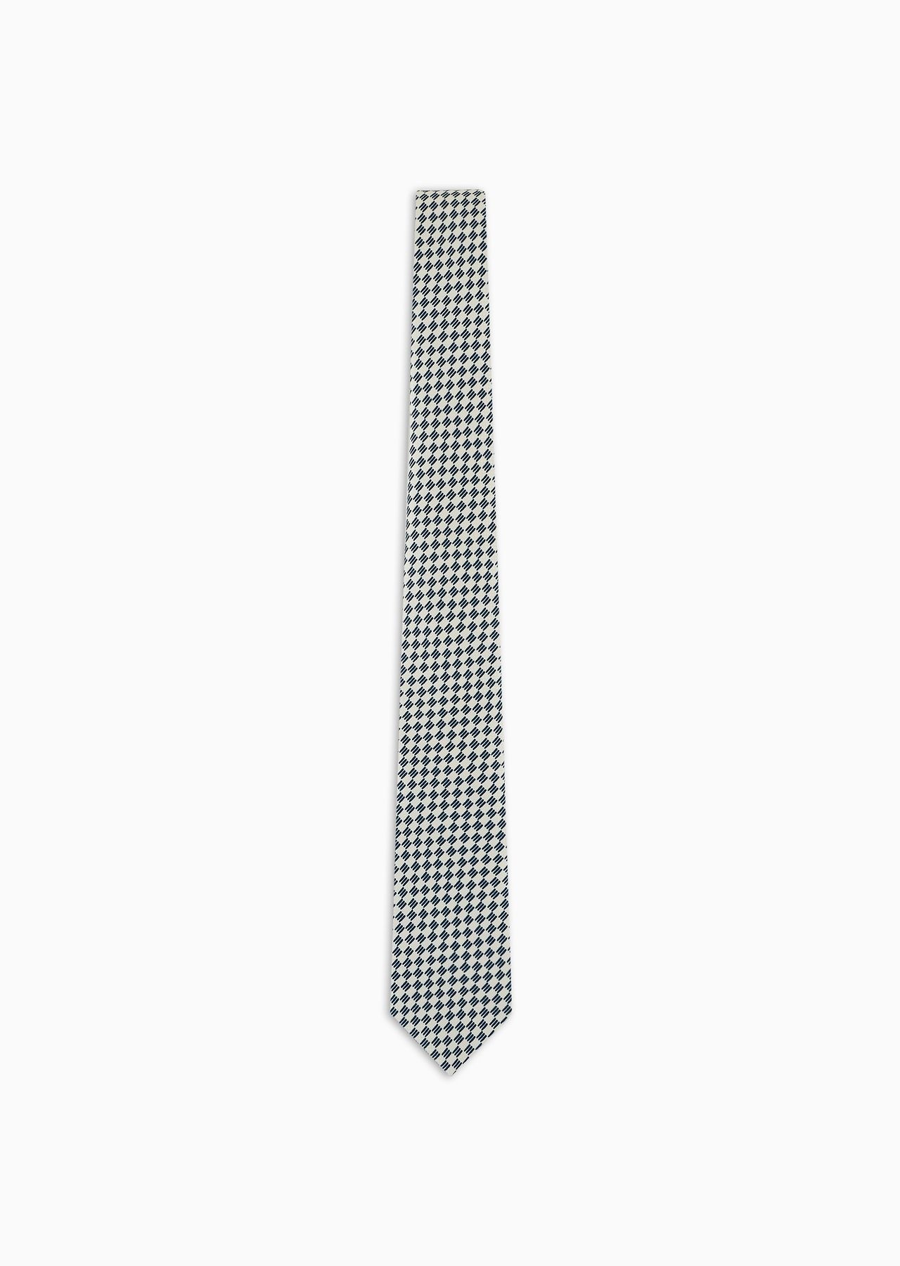 Pure silk jacquard tie - 1