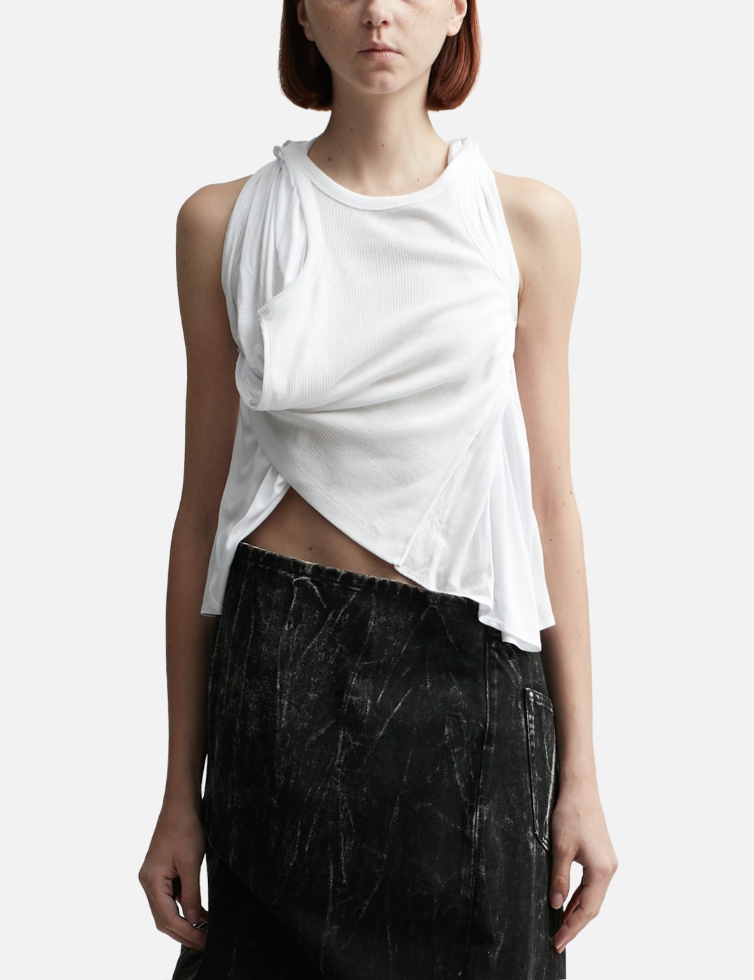 INSERT SCARF TANK TOP - 1