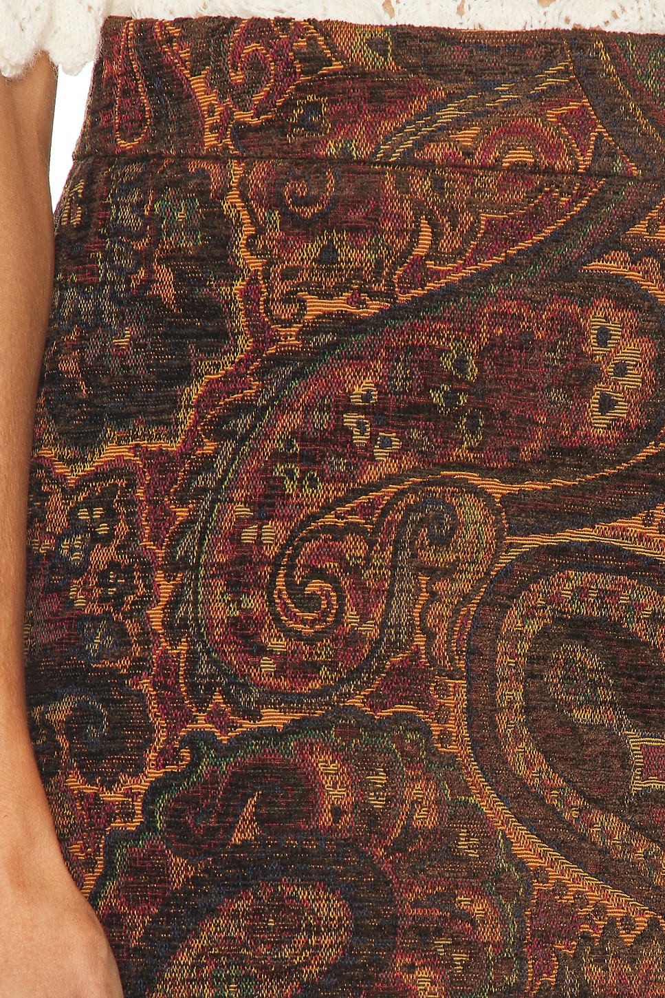 Wool Paisley Skirt - 6