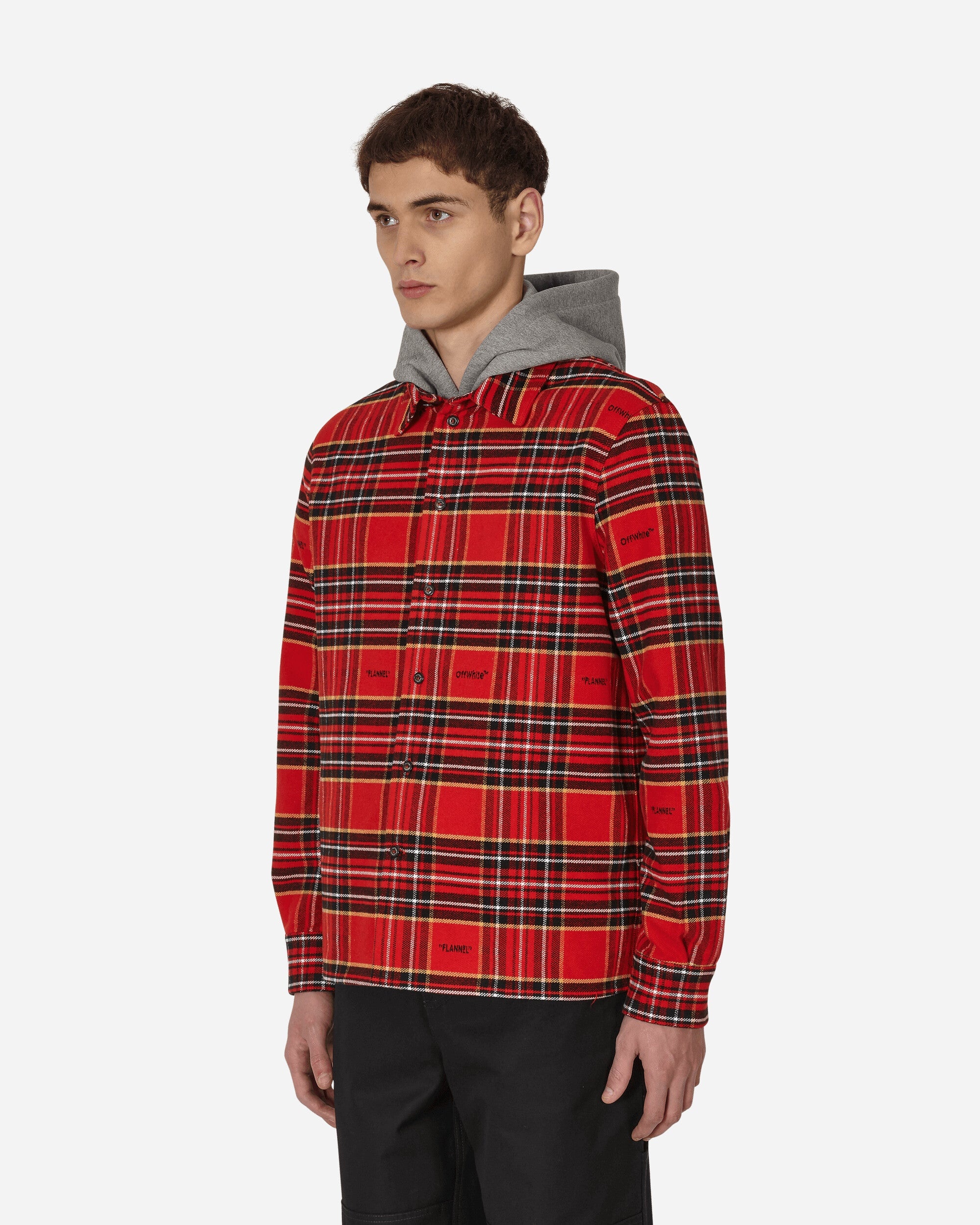 Flannel Skate Shirt Red - 2