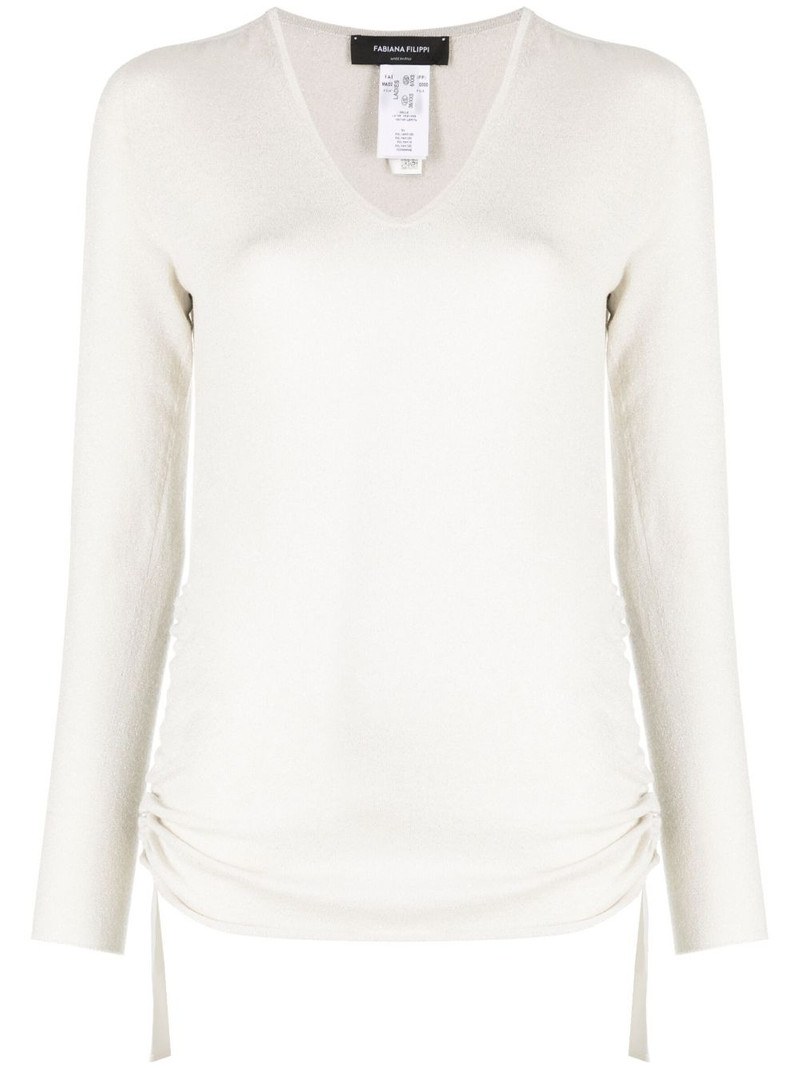 v-neck knitted jumper 1