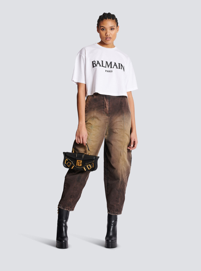 Balmain Tie-dye baggy denim jeans outlook
