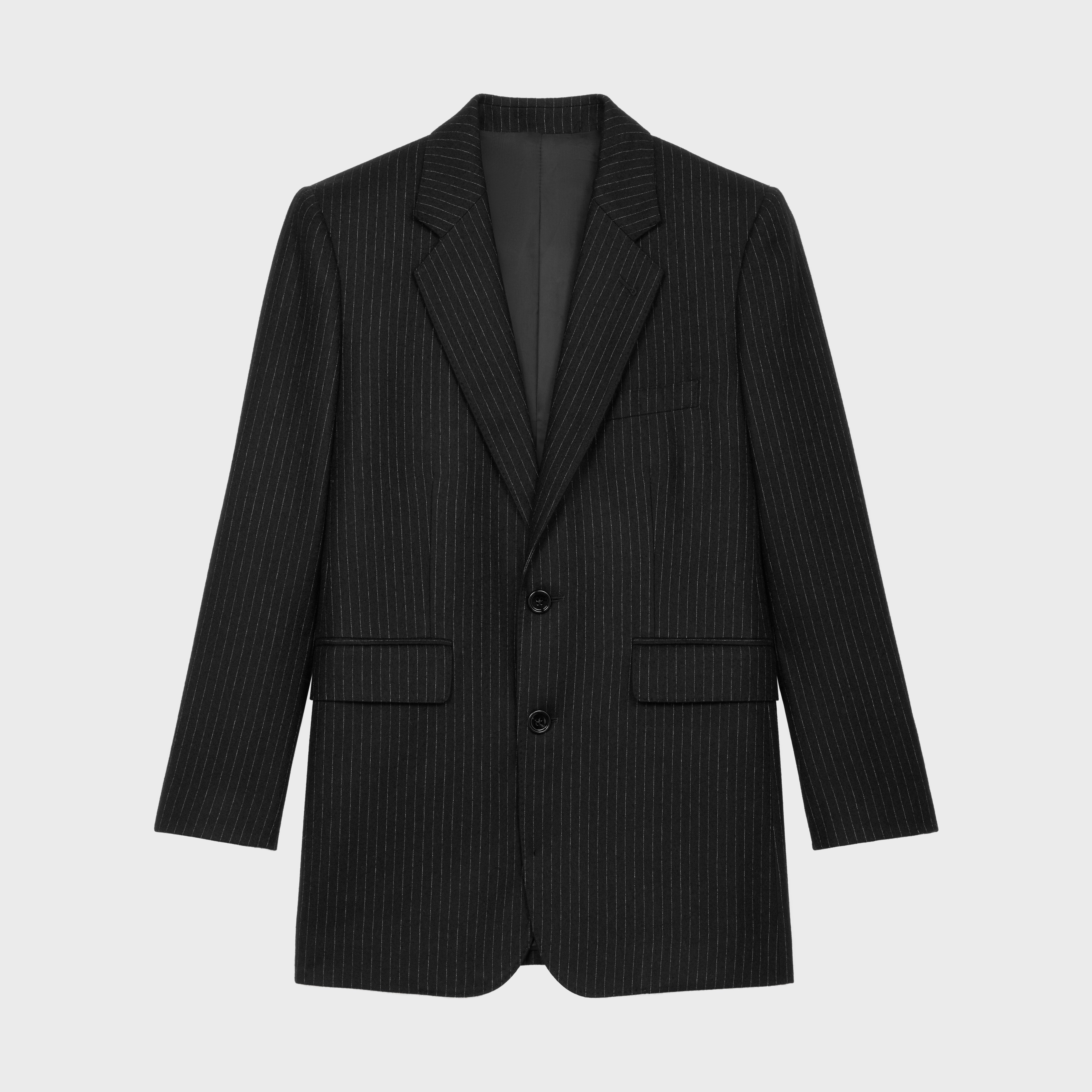 françoise jacket in striped wool flannel - 1