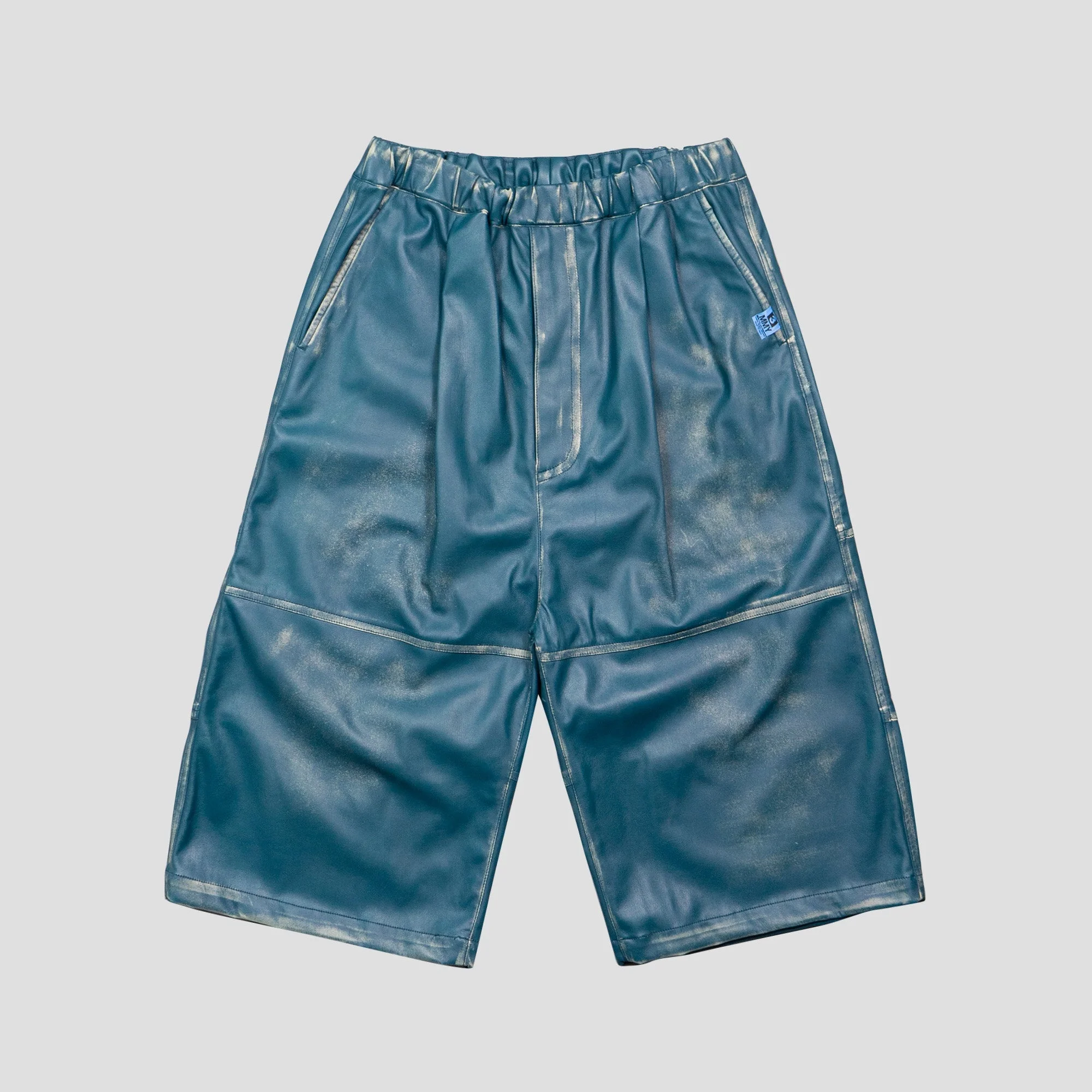 SYNTHETIC LEATHER SHORTS - 1