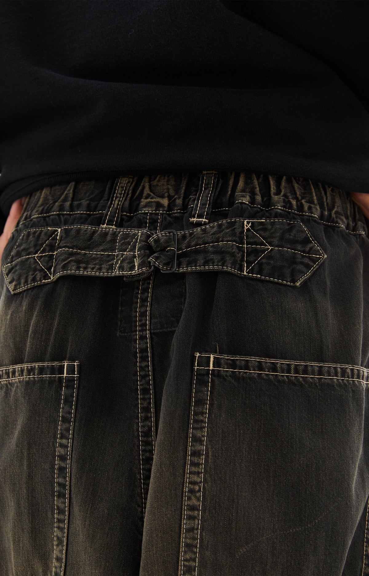 Maison MIHARAYASUHIRO DENIM BAKER PANTS (BLACK) | tons