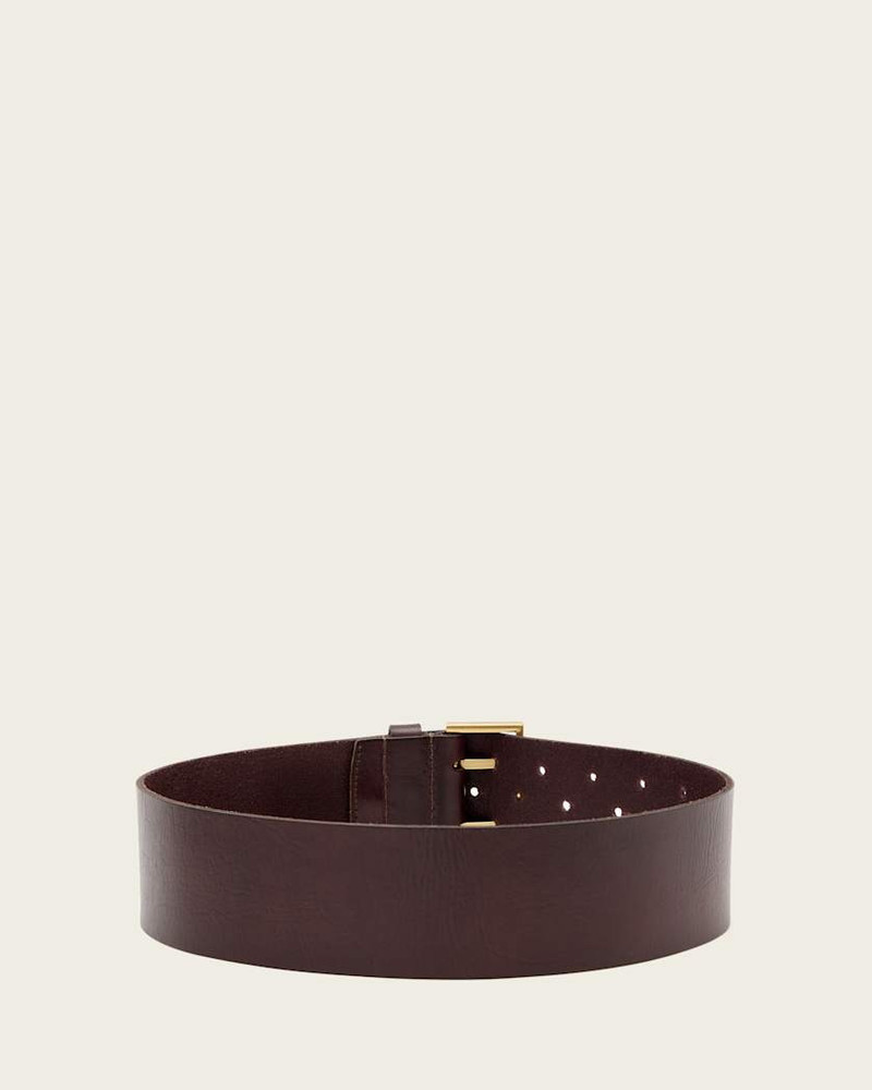 LEO LEATHER WIDE BELT 5