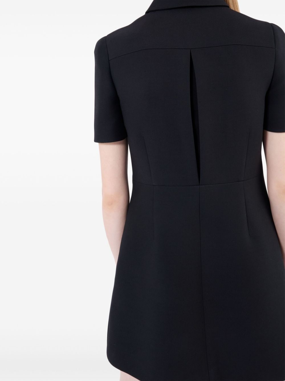 Prada トリコチン ミニドレス Tricotine mini-dress 関税込 Prada Tricotine Mini Dress | Black | FARFETCH