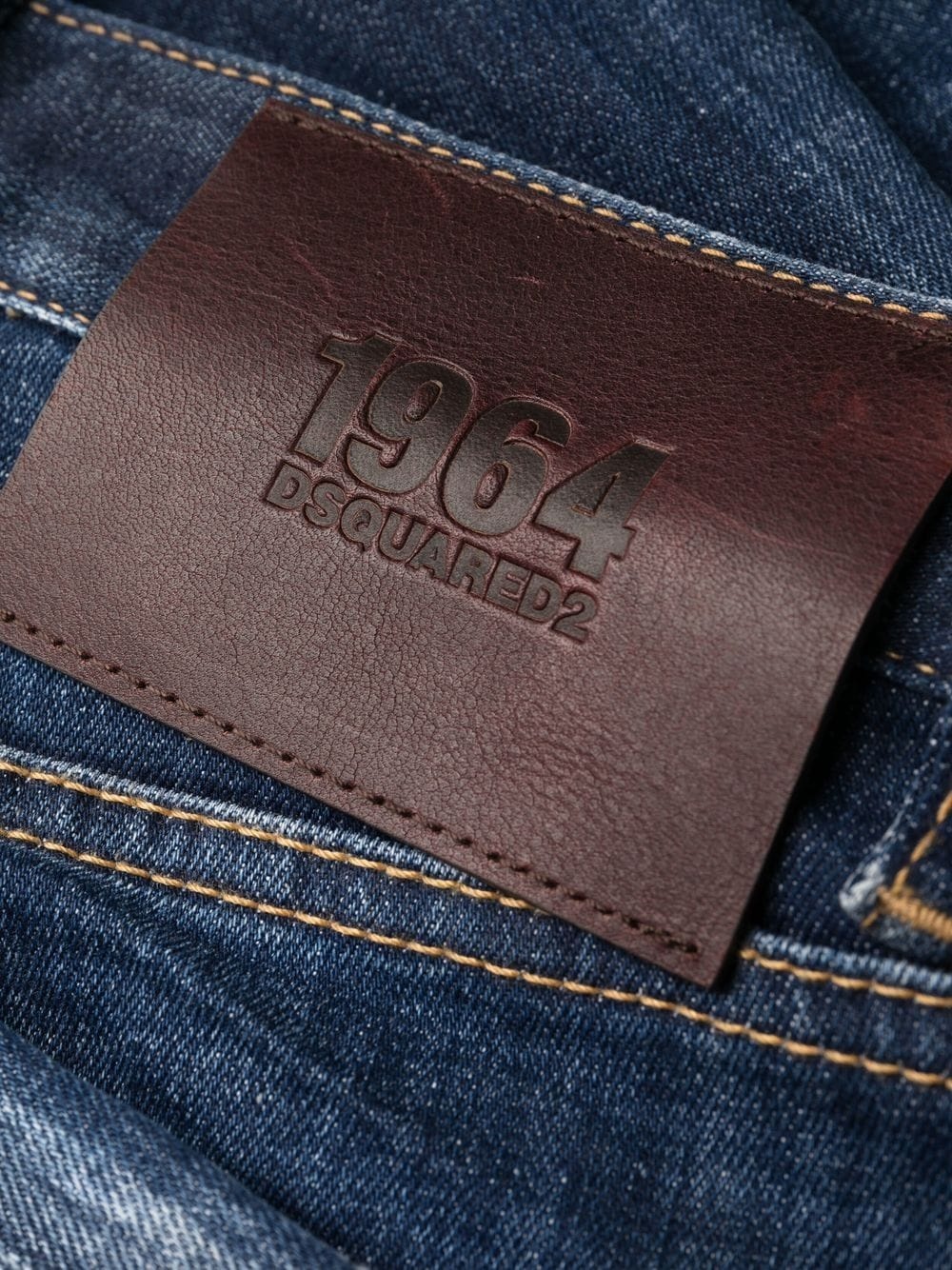 distressed flared jeans - 6