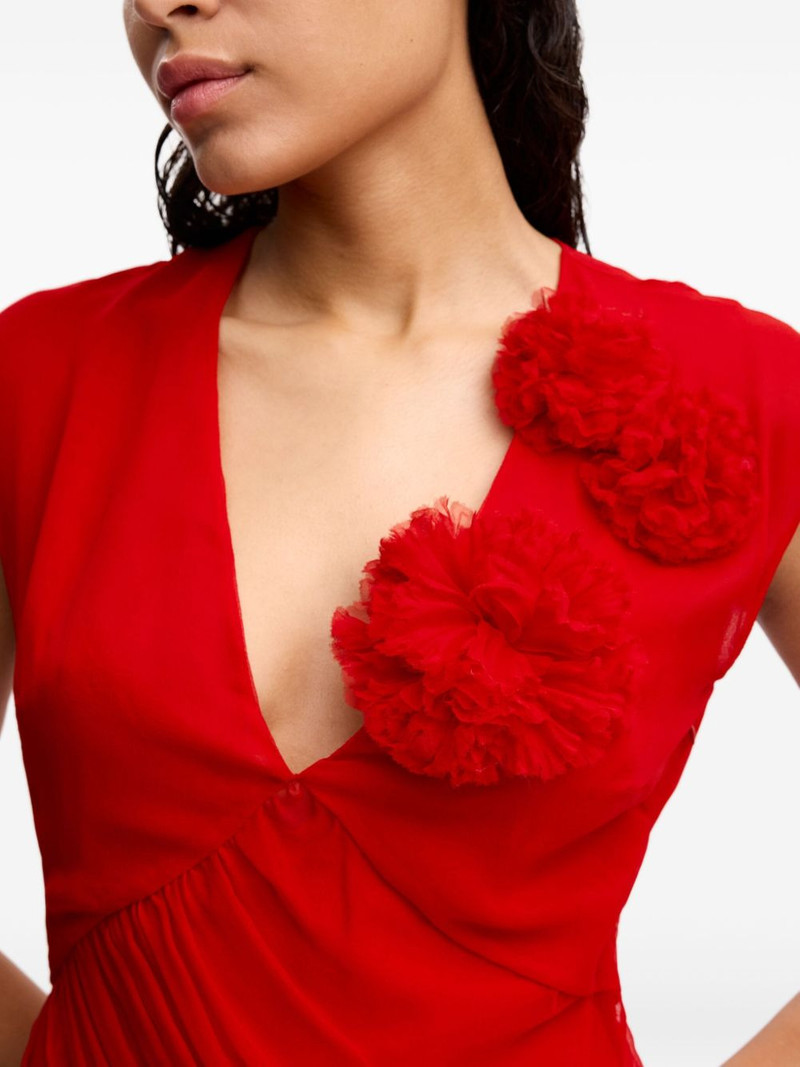 draped chiffon dress 5
