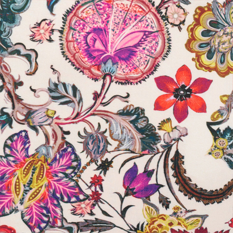 Sheath Dress with Florentine Flowers Print 5