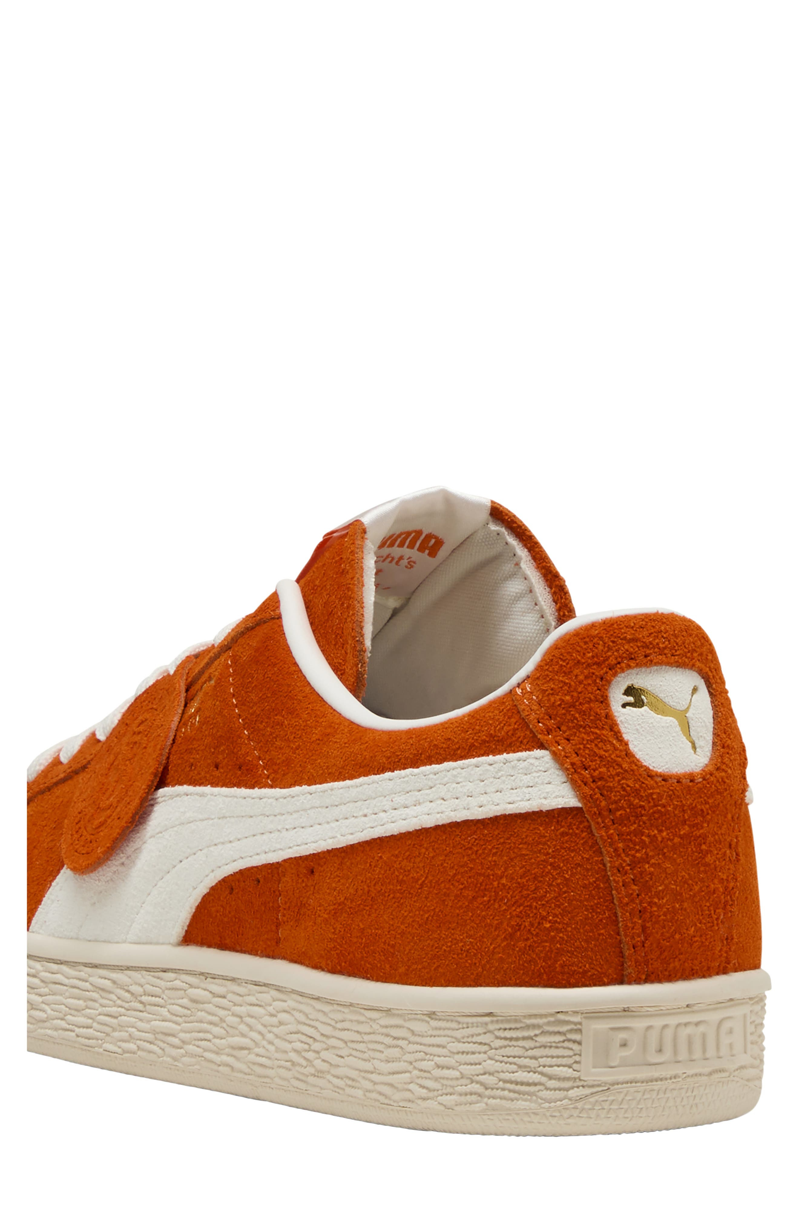 PUMA Charles F. Stead Suede Sneaker in Orange Glo/Puma White at Nordstrom - 3