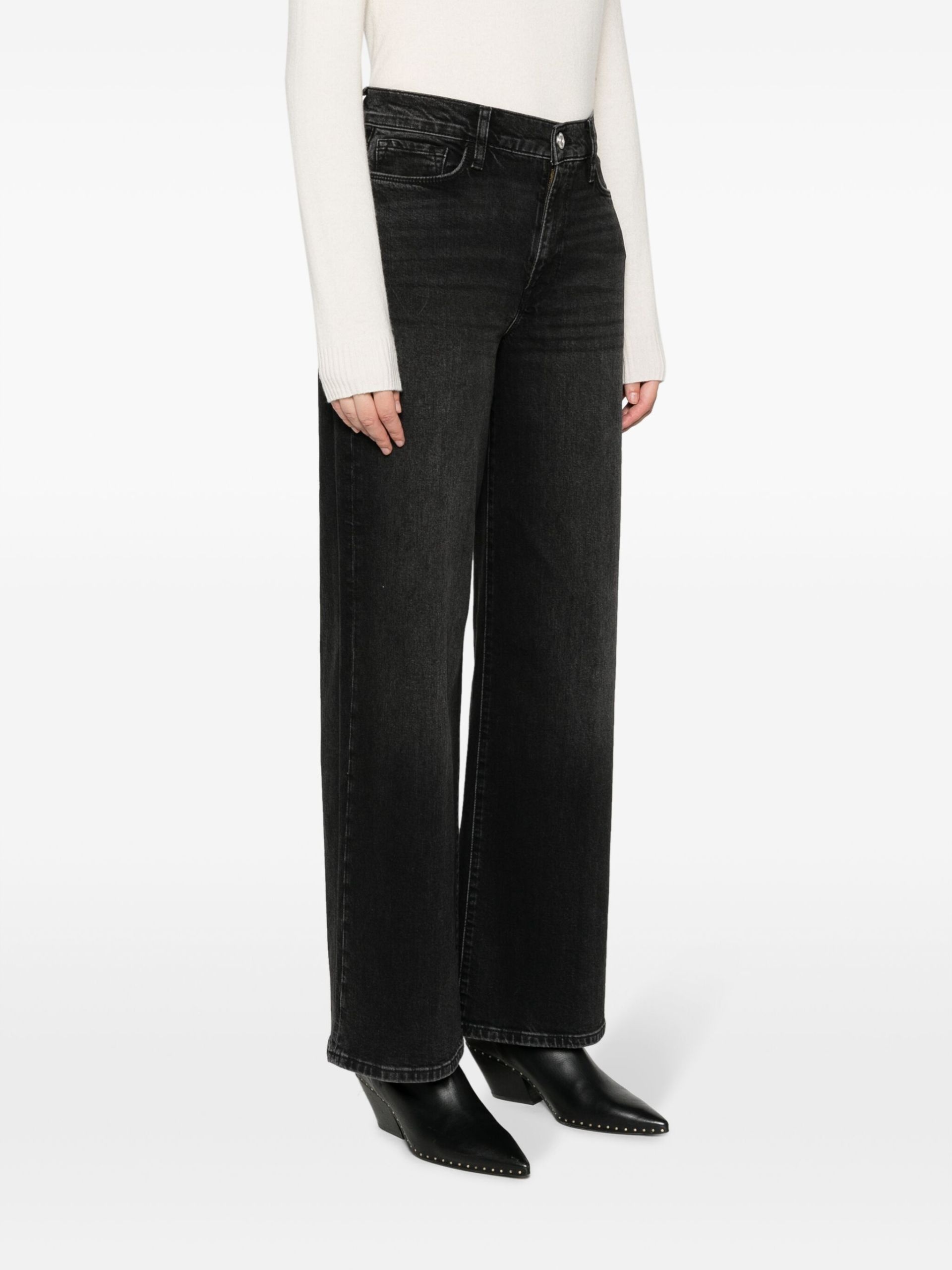 Black Le Slim Palazzo jeans - 3