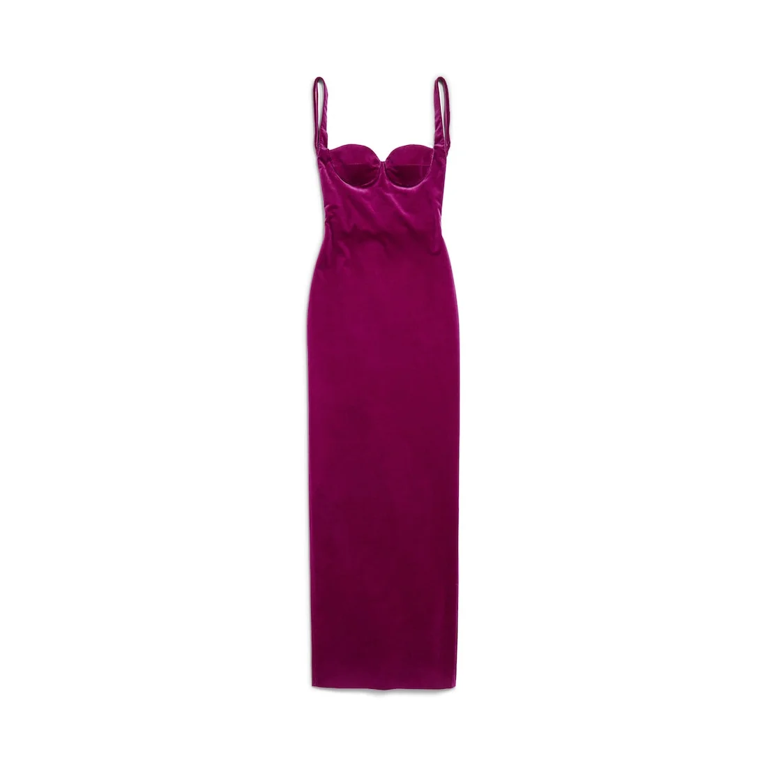 Women's Fitted Gown in Plum - 1