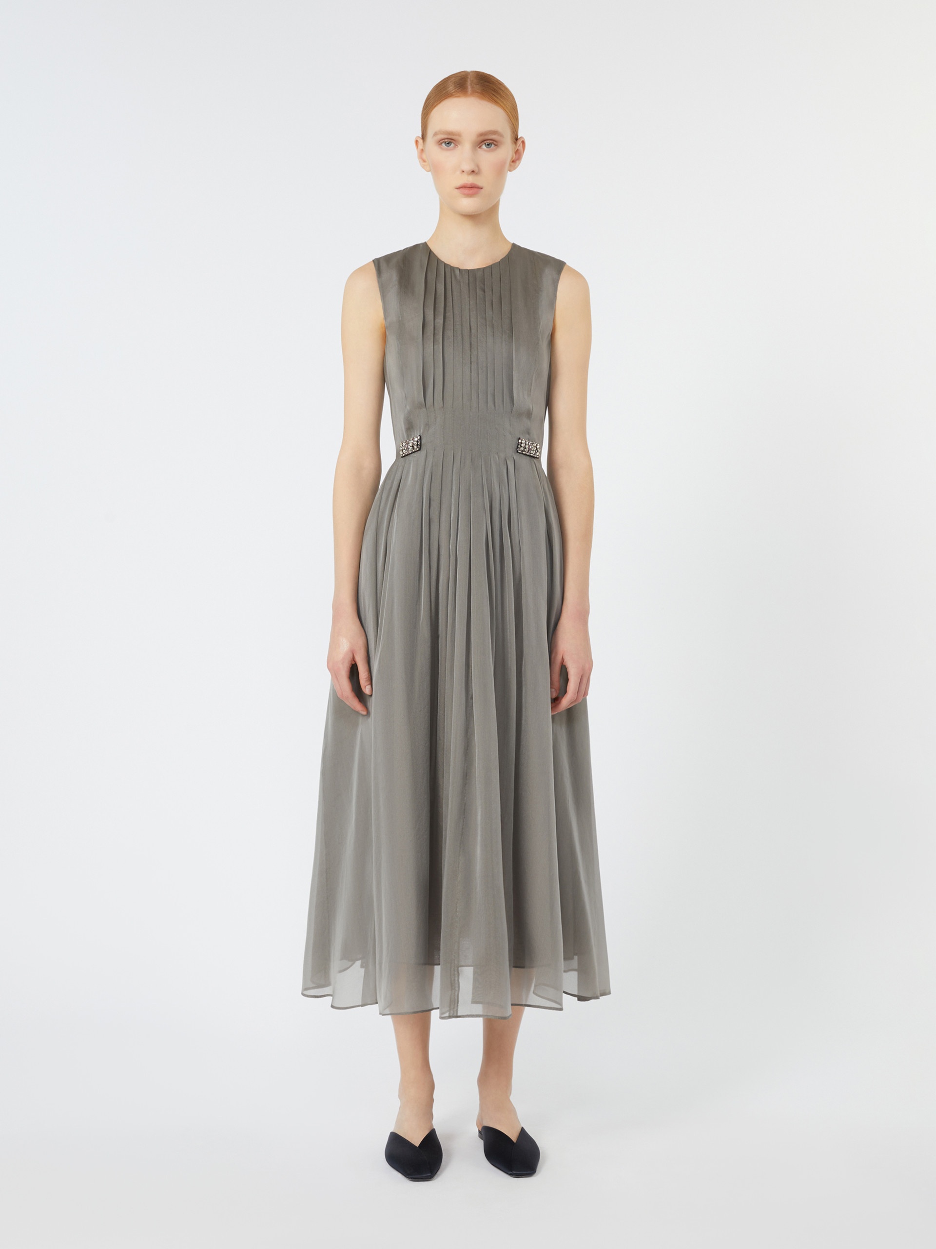 WALLY Silk-blend organza dress - 3