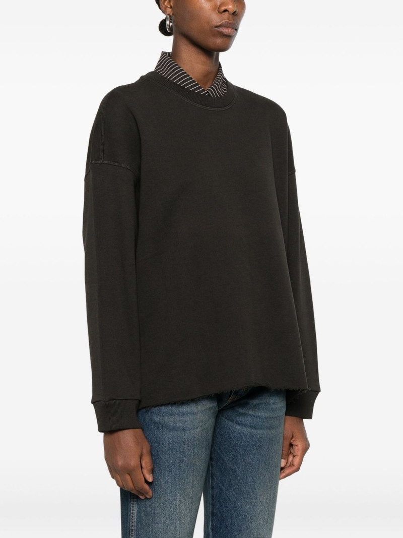 raw-edge cotton sweatshirt 3