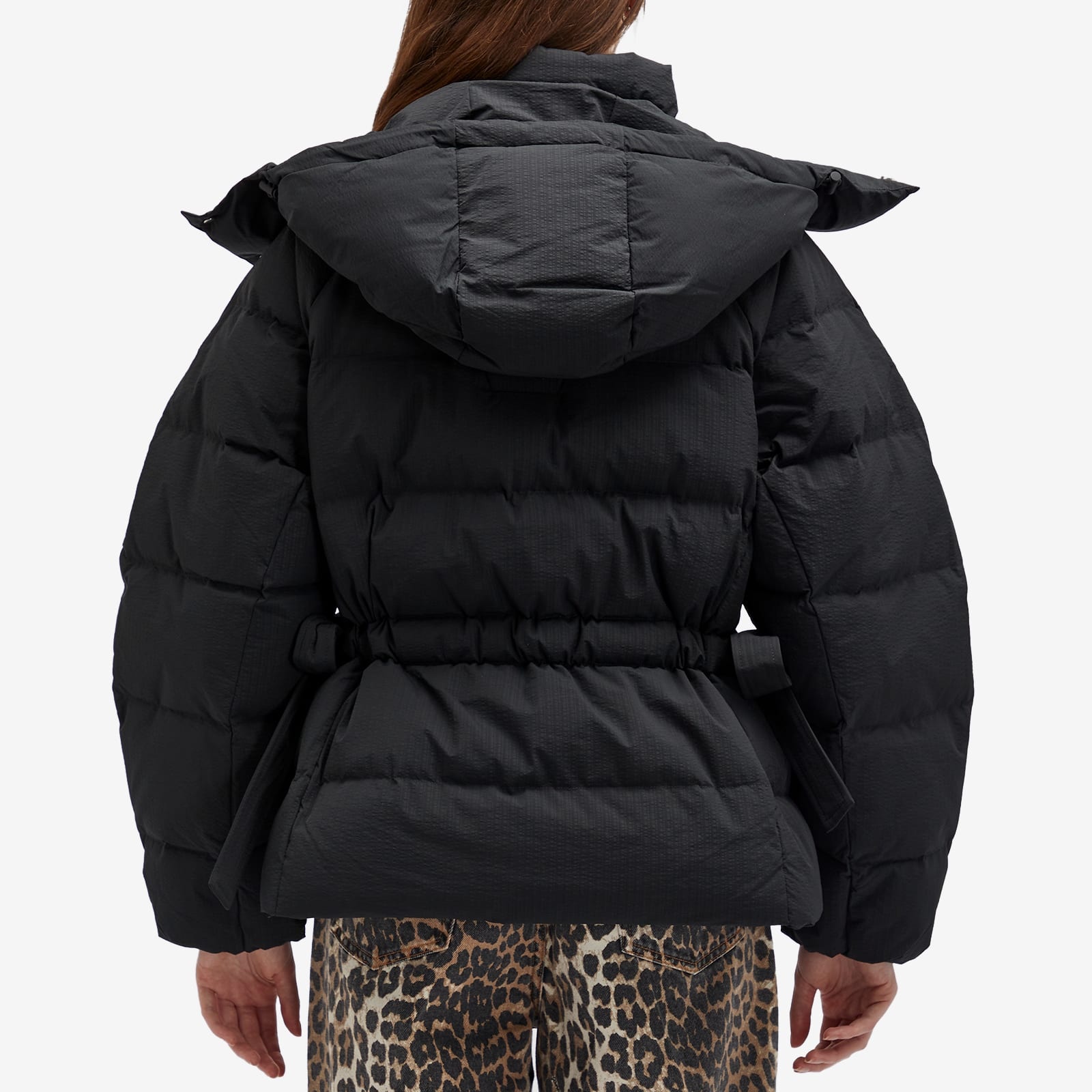 GANNI GANNI Tech Seersucker Oversized Puffer Jacket