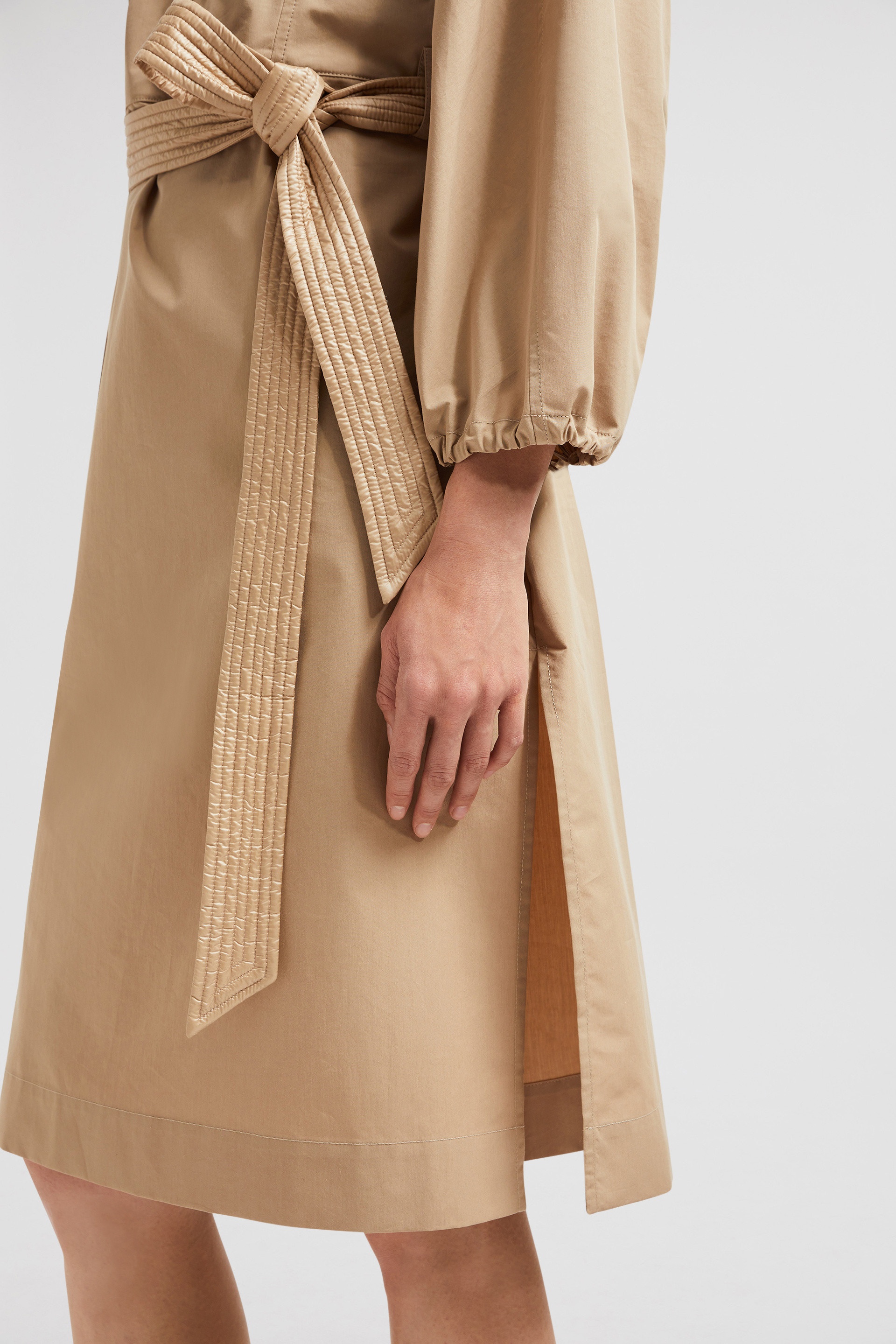 Belted Poplin Midi Dress - 6
