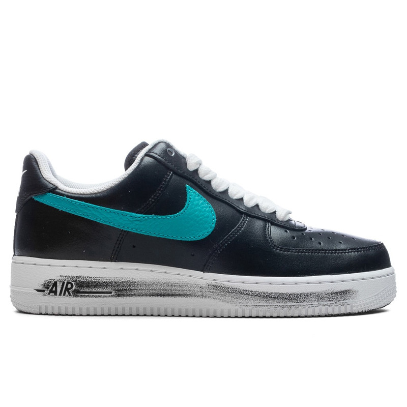NIKE X PEACEMINUSONE AIR FORCE 1 '07 PARA-NOISE 3.0 - BLACK/NEW EMERALD/PINKFIRE - 1
