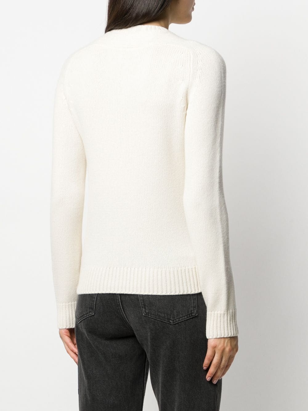 relaxed ribbed detail jumper - 4