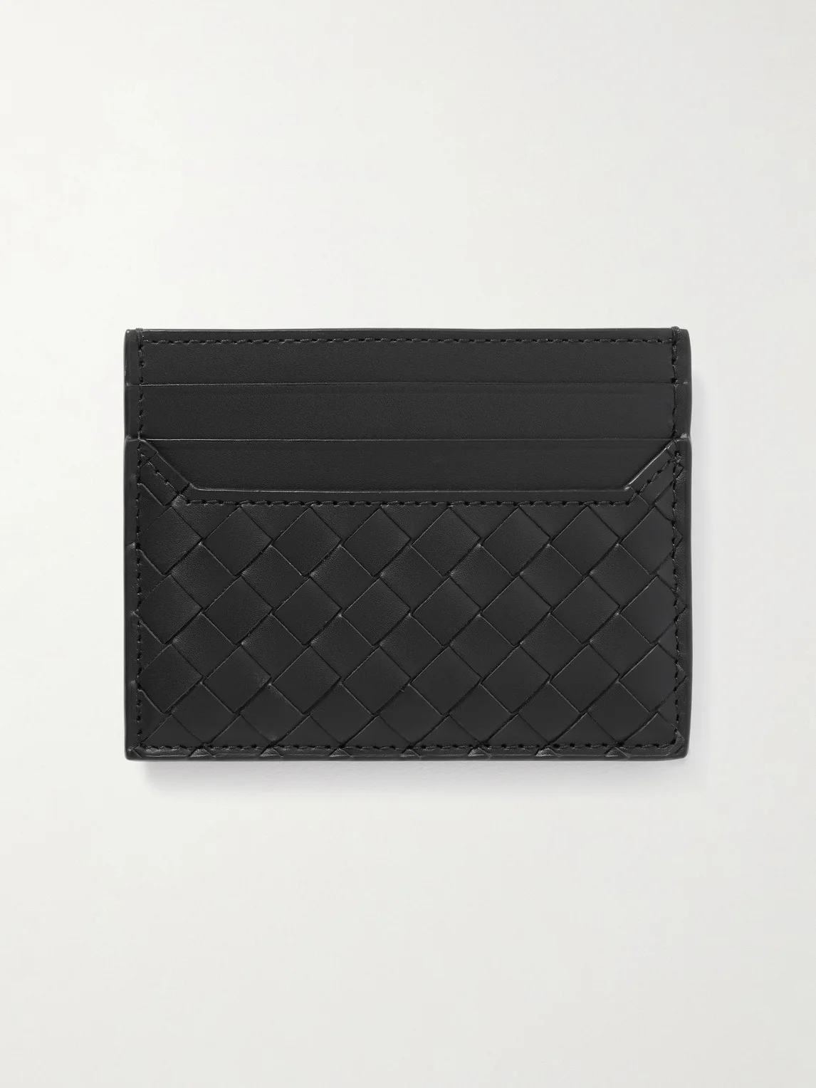 Intrecciato Leather Cardholder - 1
