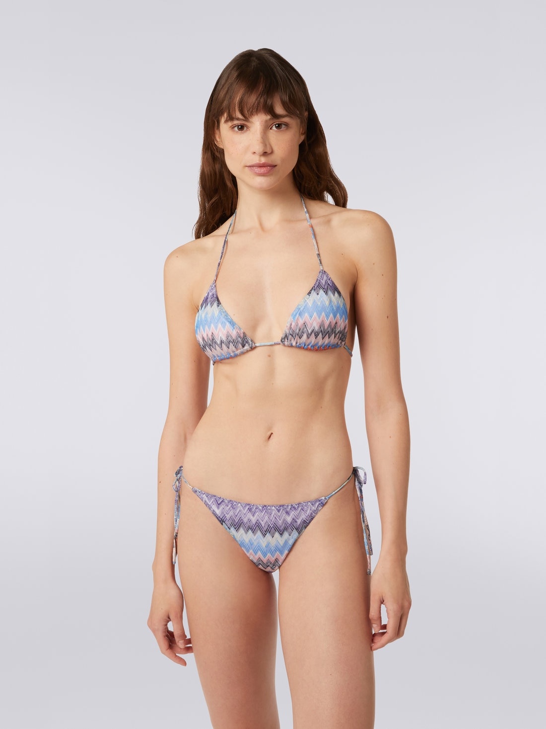 Slub chevron viscose bikini - 2