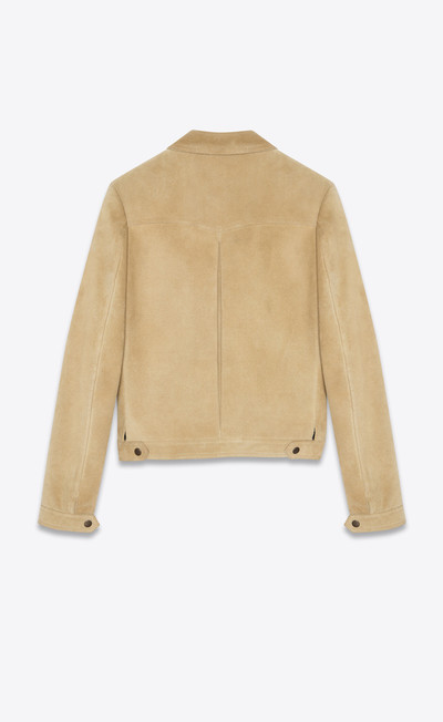 SAINT LAURENT short jacket in suede outlook