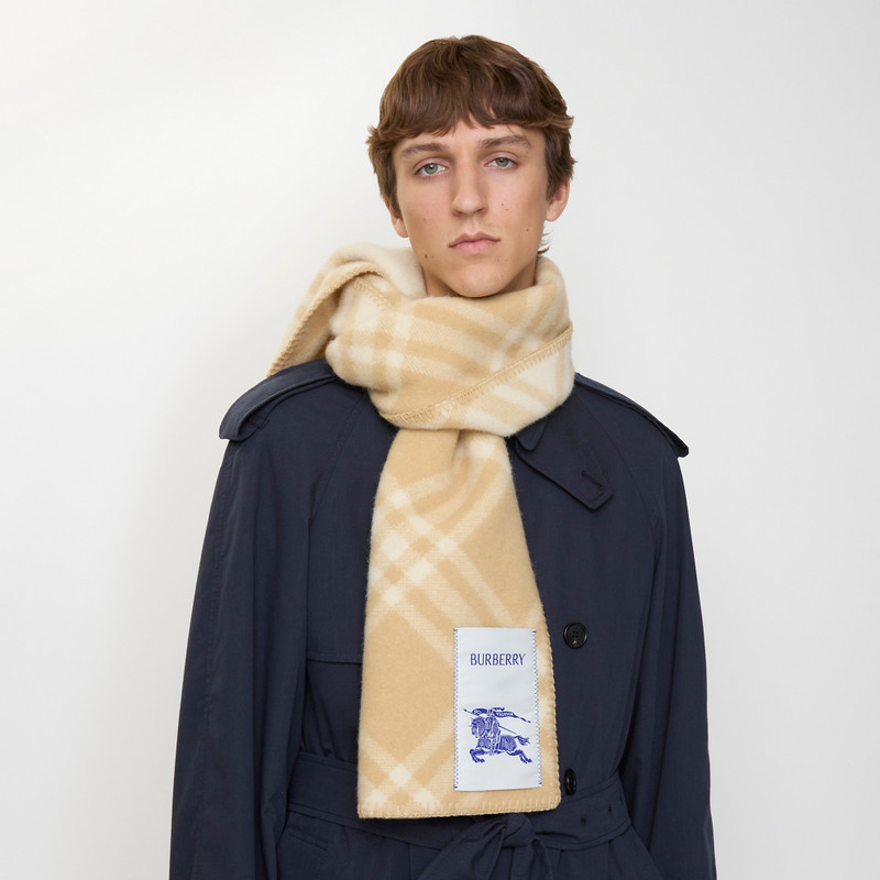 Check Wool Scarf 4