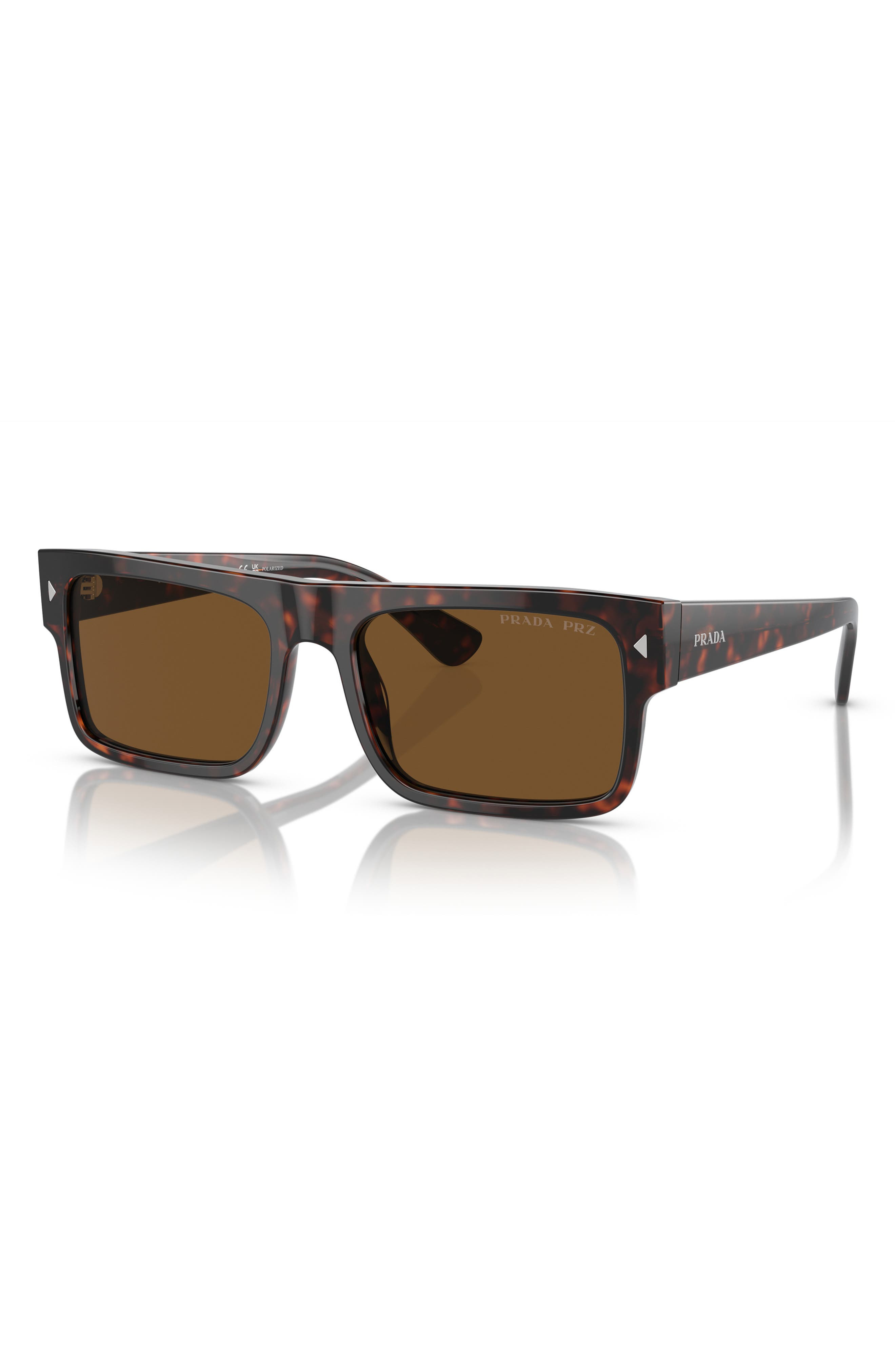 59mm Polarized Rectangular Sunglasses - 2
