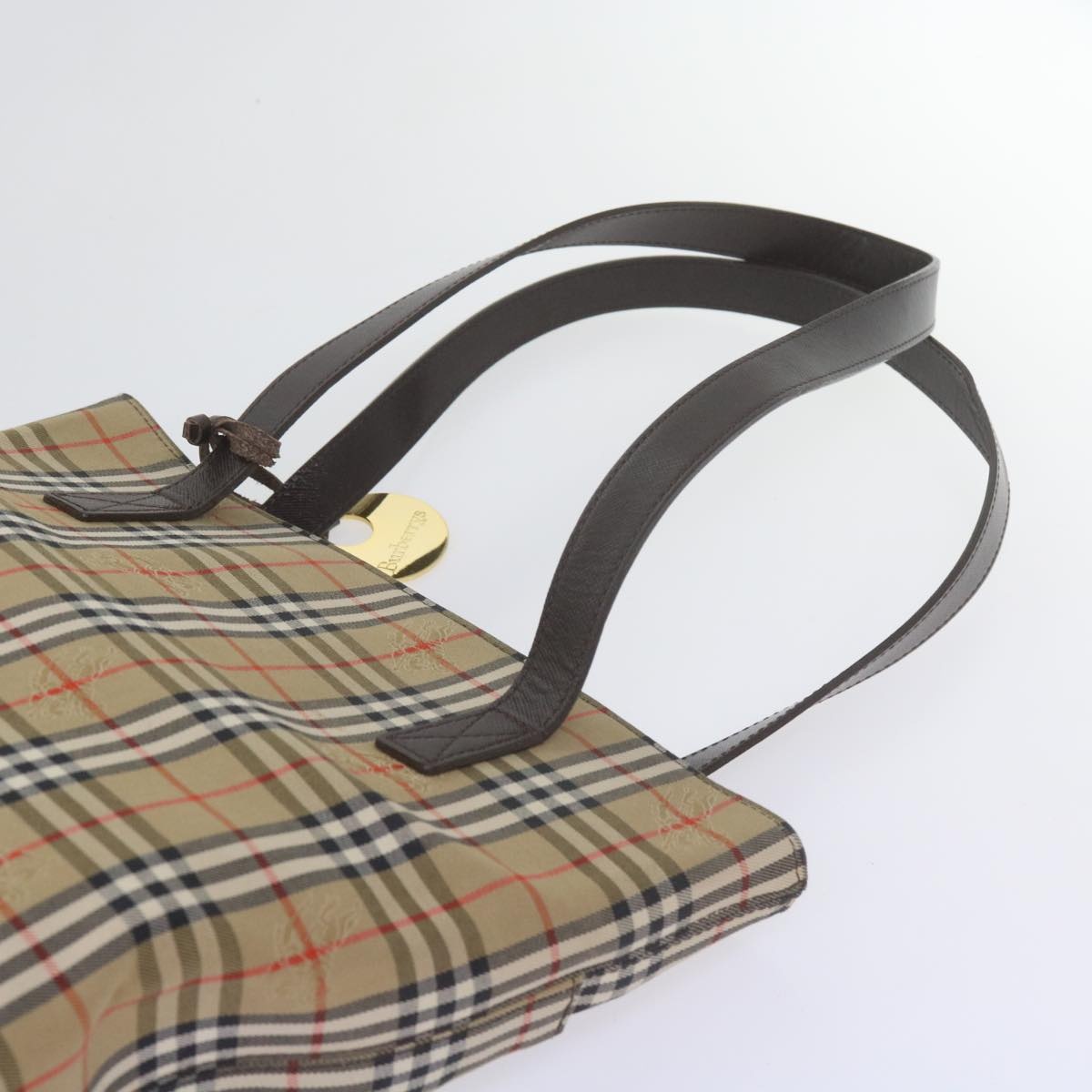 Burberry Nova Check Shoulder Bag Canvas Beige - 14