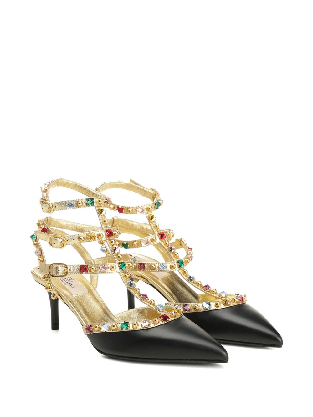 embellished T-bar sandals - 2