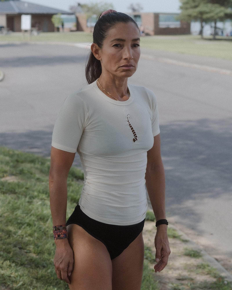 BASERANGE Tower Tee Shirt - Fine Organic Cotton Rib outlook