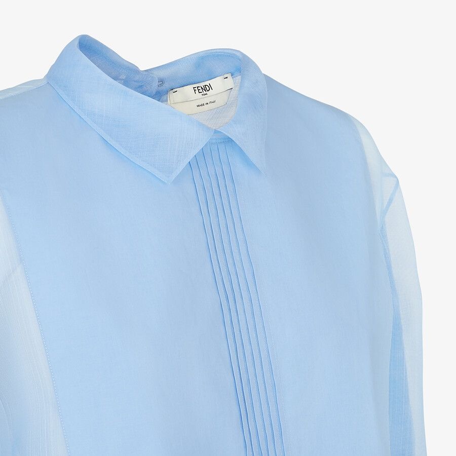Light blue silk shirt - 3