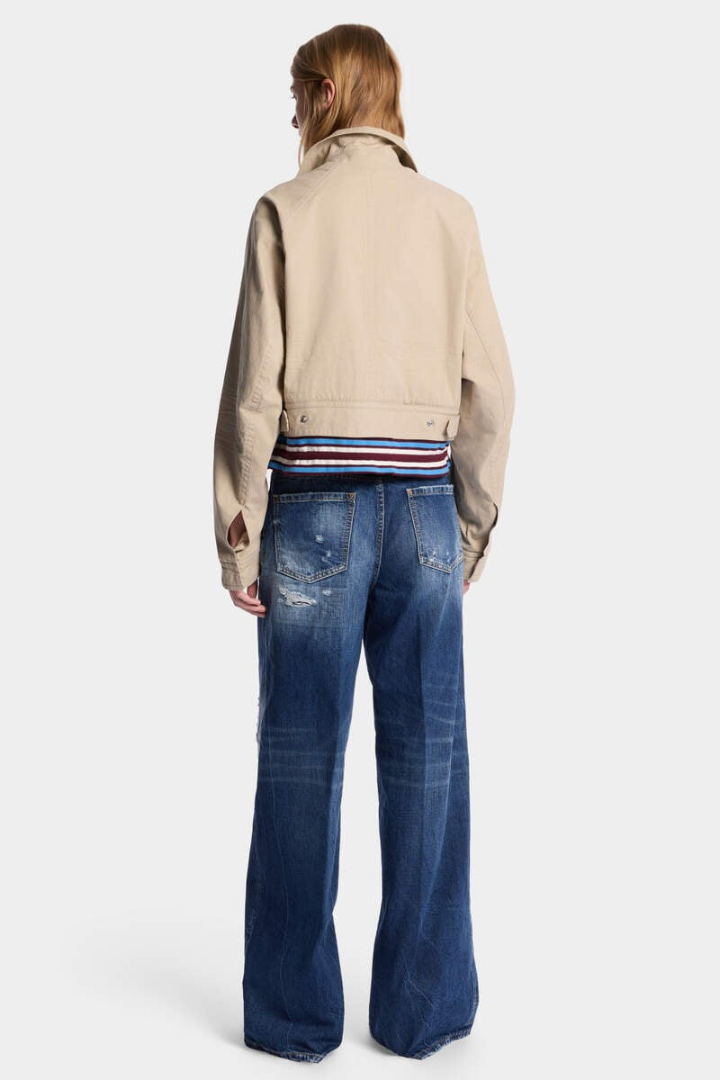 MEDIUM RIPPED WASH BAGGY TRAVELLER JEANS 4