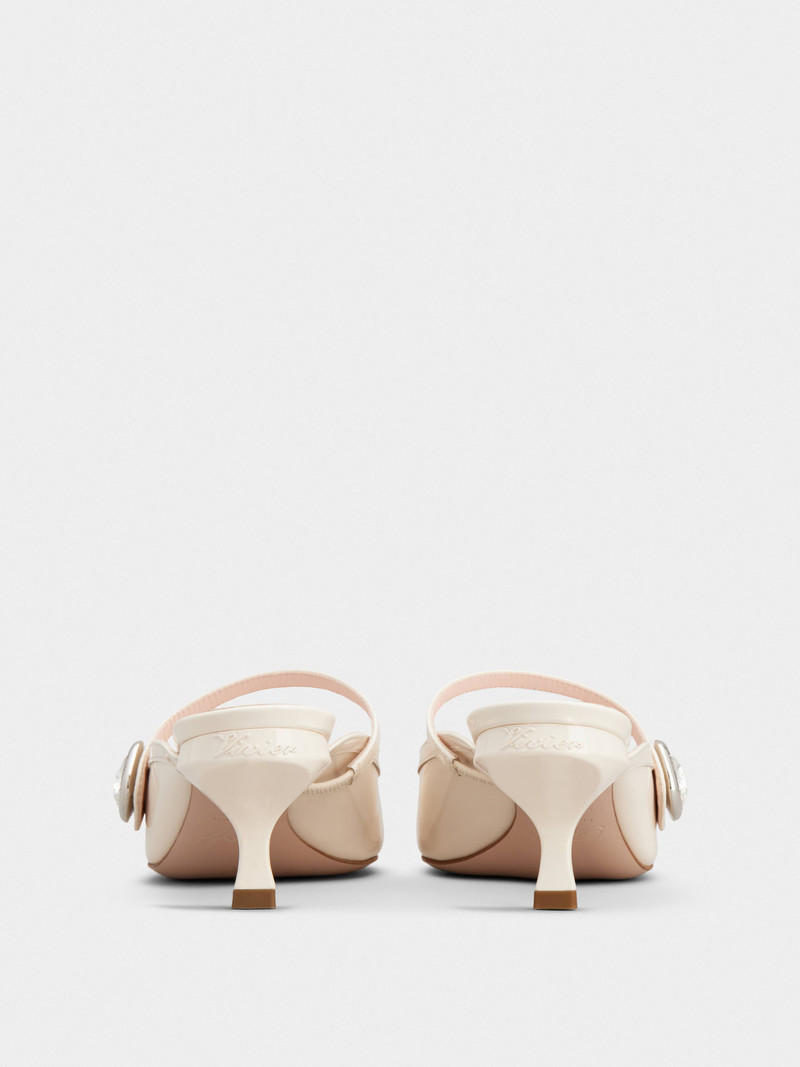 Roger Vivier Mary Jane Virgule Mules in patent leather outlook