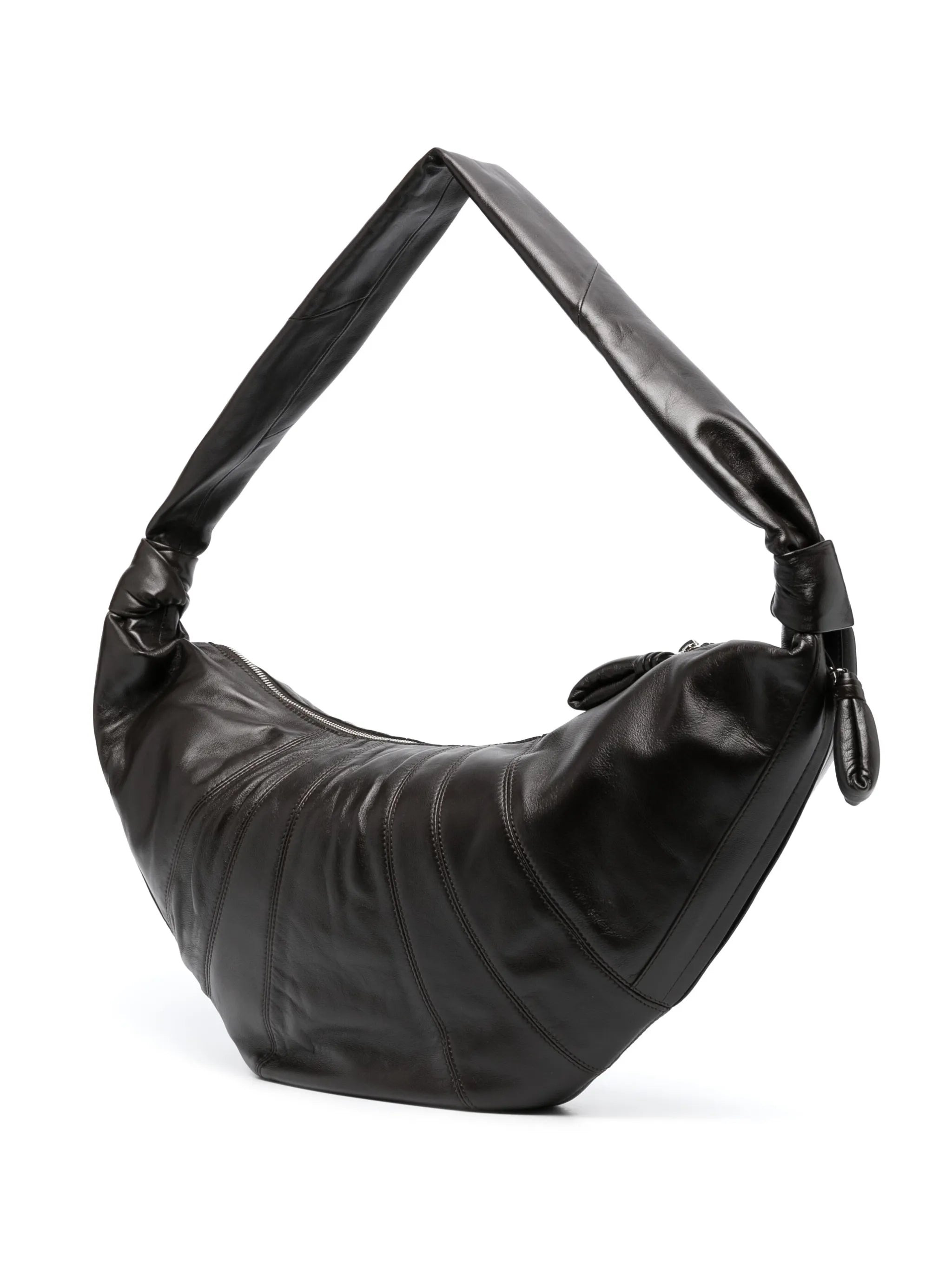 Lemaire Large Croissant Leather Shoulder Bag - 3