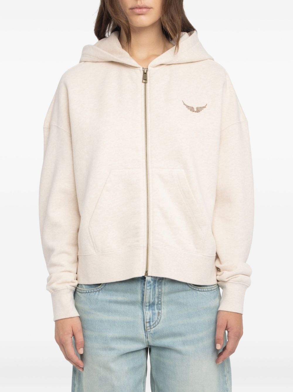 zip-front hoodie - 4
