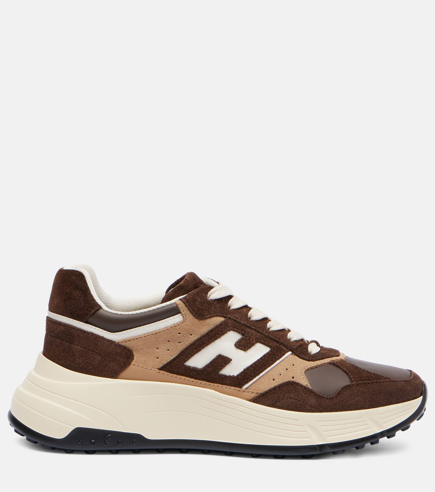 H669 suede and leather sneakers - 4
