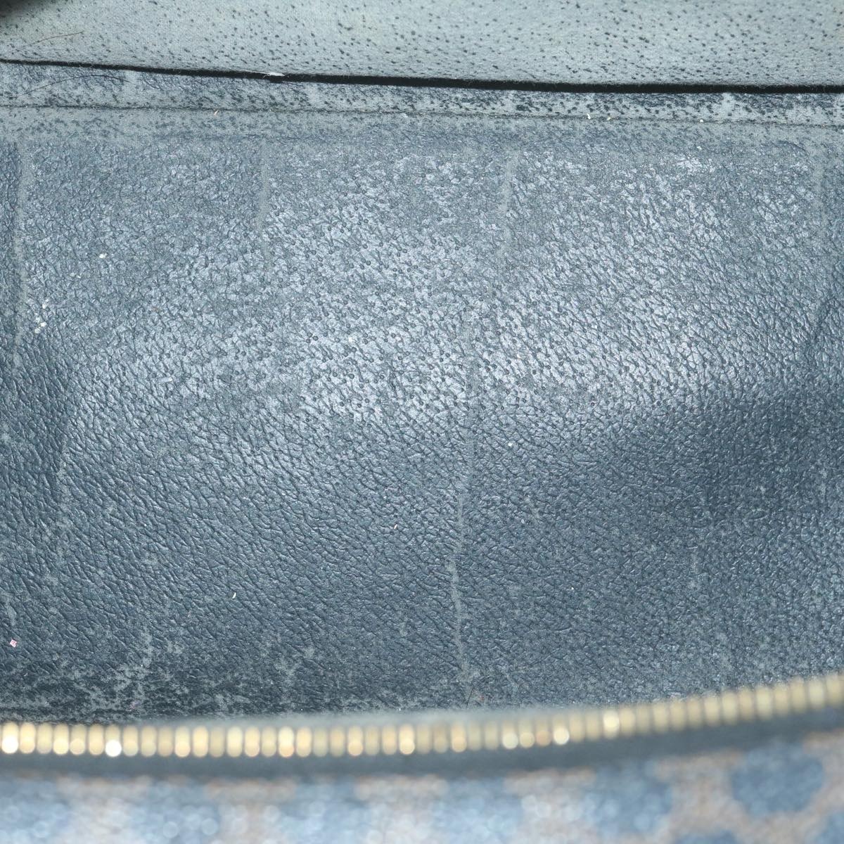 CELINE Macadam Canvas Hand Bag Pvc Brown Black - 10