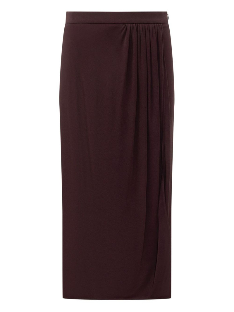 wrap pleated maxi skirt 1