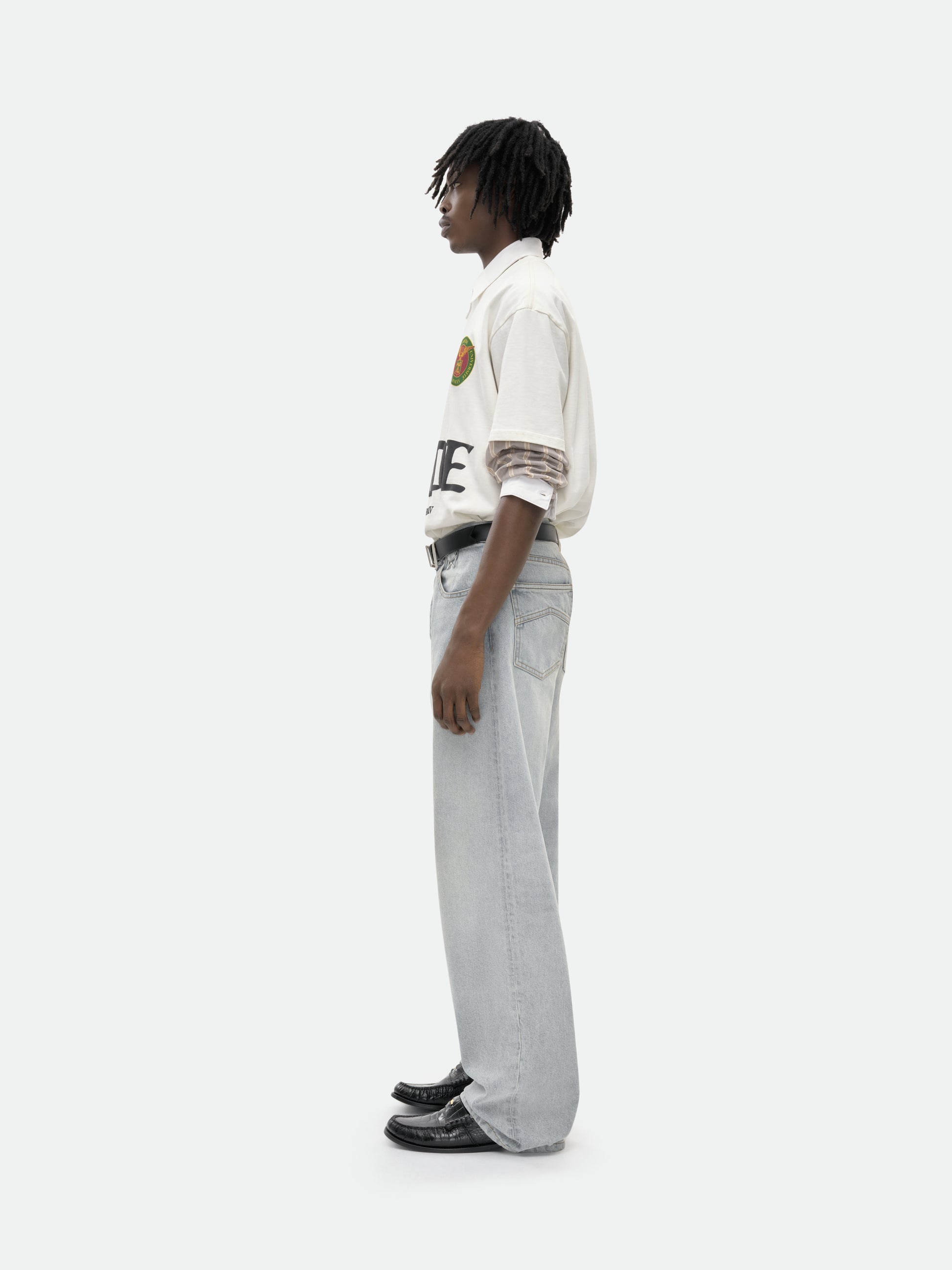 Rhude RUNWAY SCRIPT TEE | REVERSIBLE