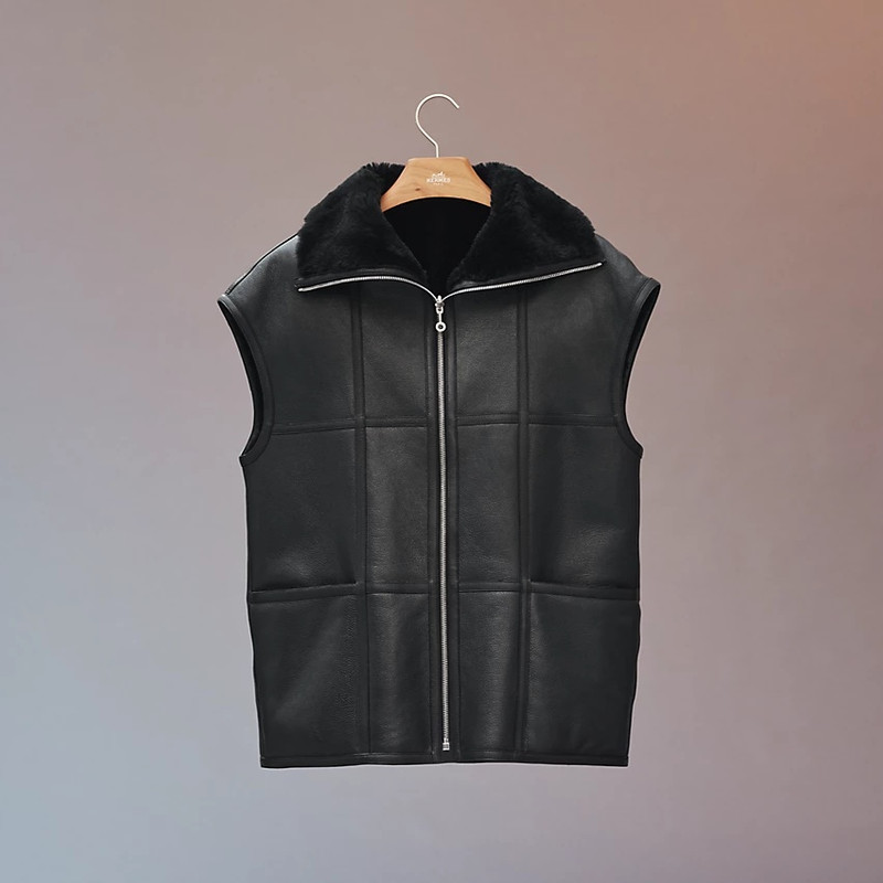Reversible "Tatersale" leather vest 1
