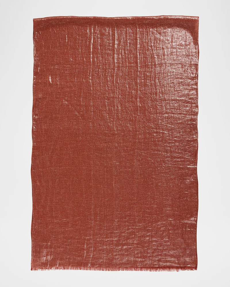 Linen Lurex Linen Scarf 1