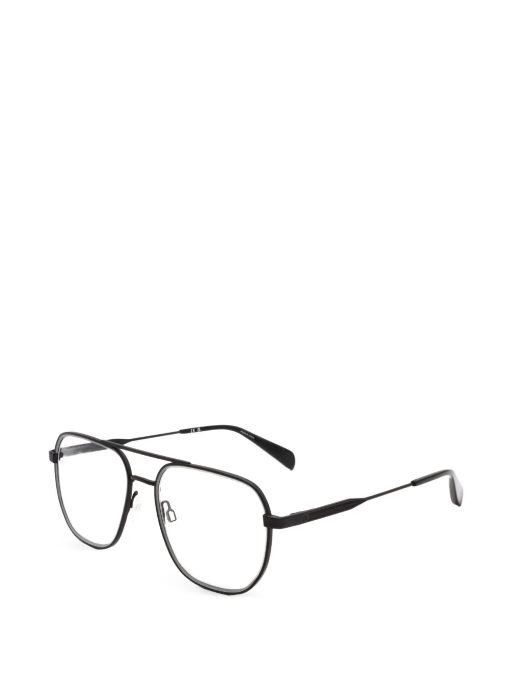 geometric-frame glasses - 1