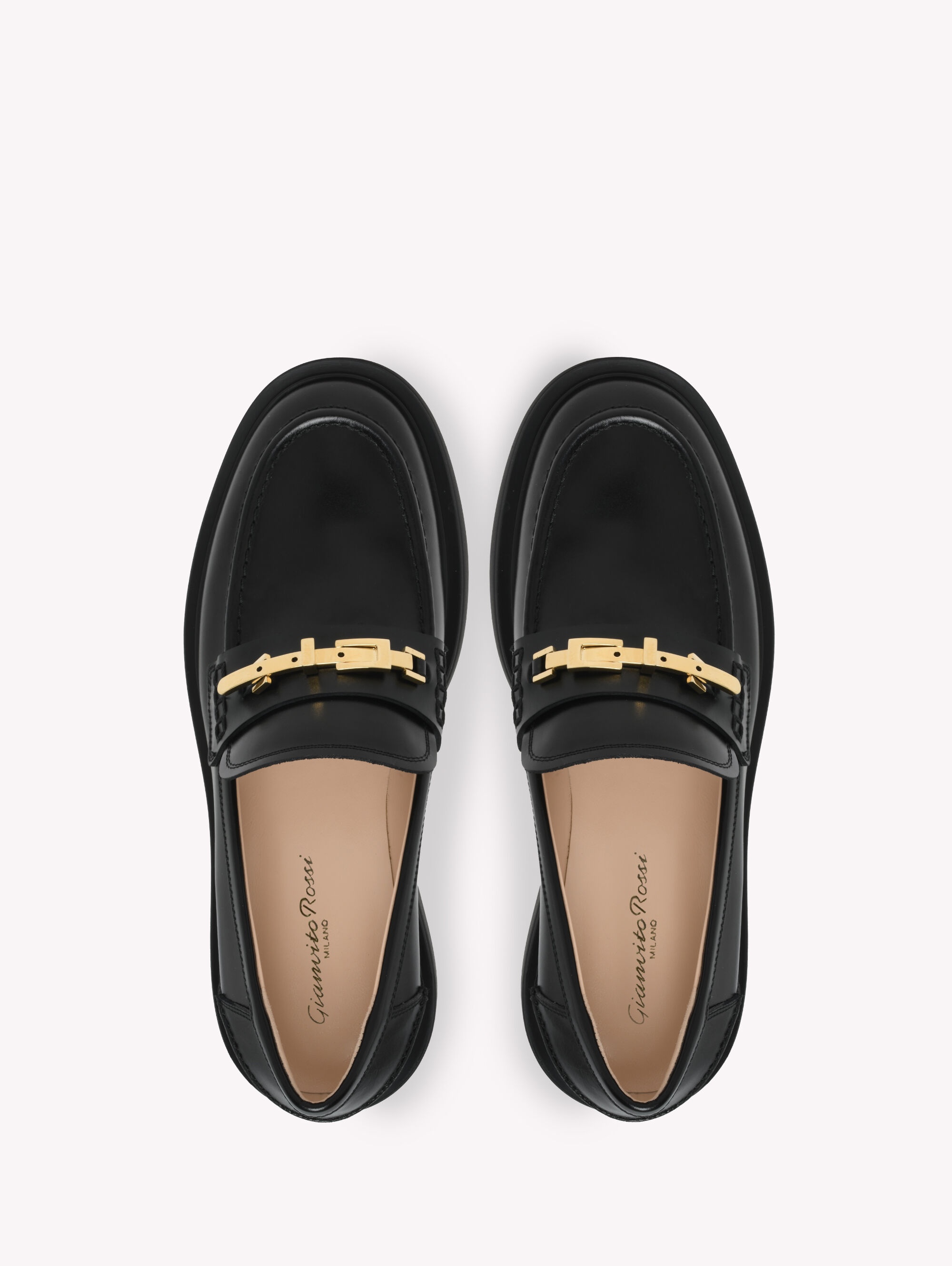 【送料&関税込】Gianvito Rossi Martine Round Toe Loafers Gianvito Rossi MARTINE | REVERSIBLE